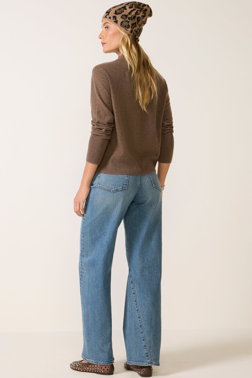 Kyra Bowed Wide Leg Jean