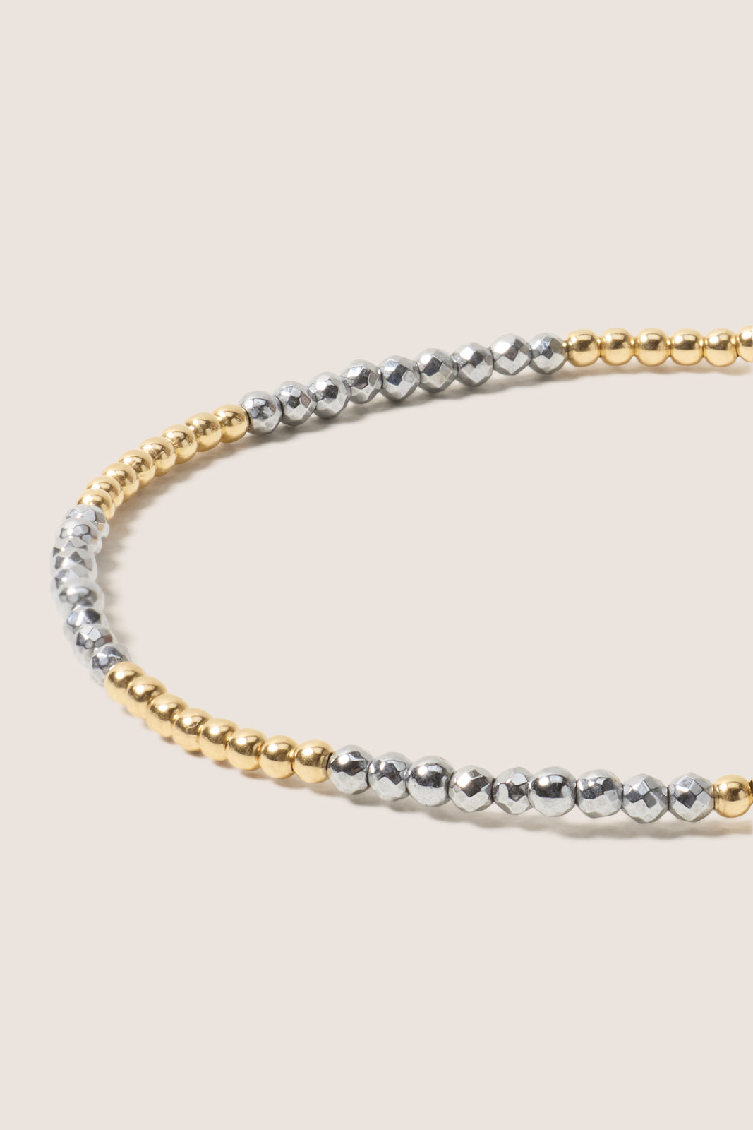 Blissful Silver Hematite 2mm Bracelet