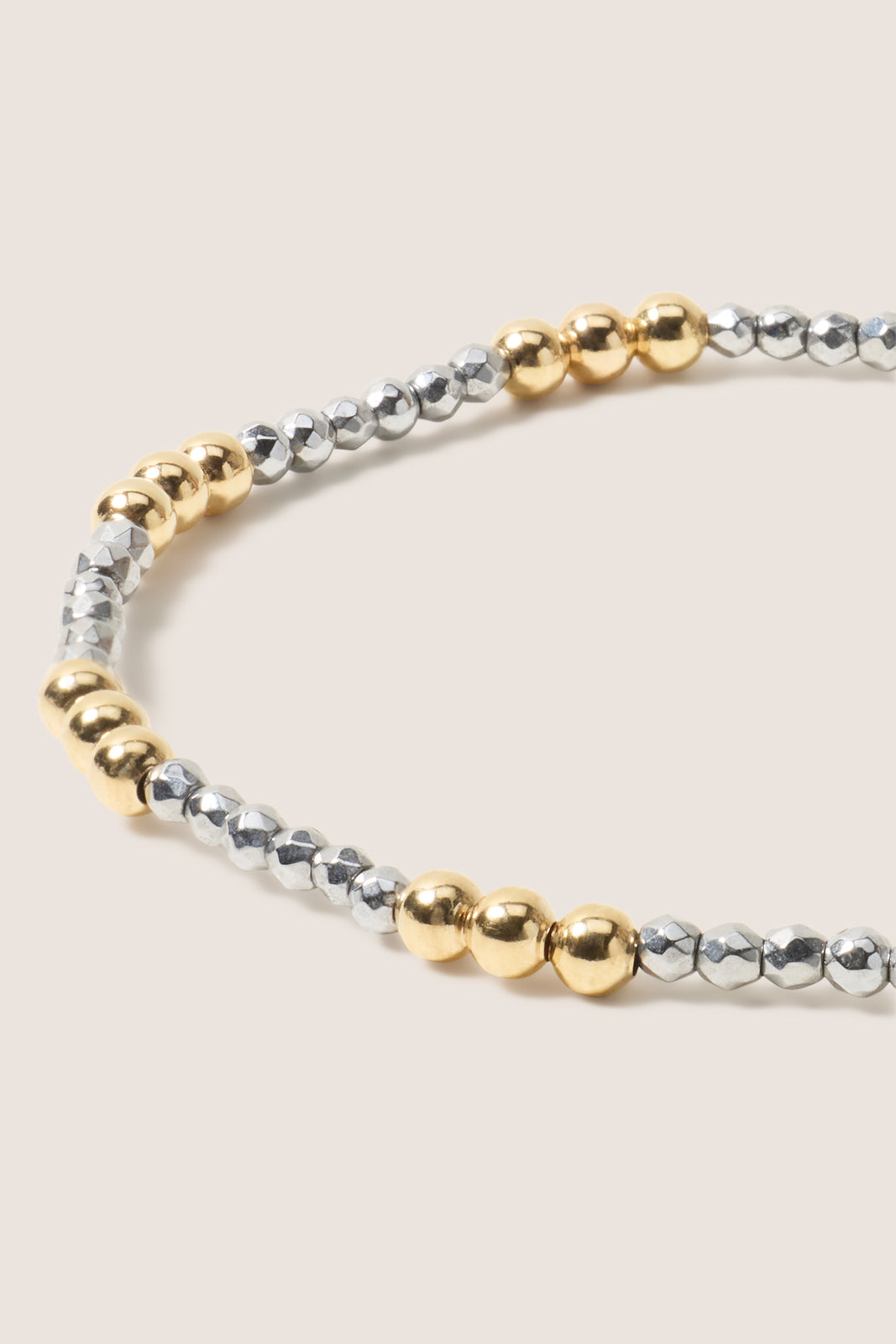 Joy Silver Hematite 2mm Bracelet