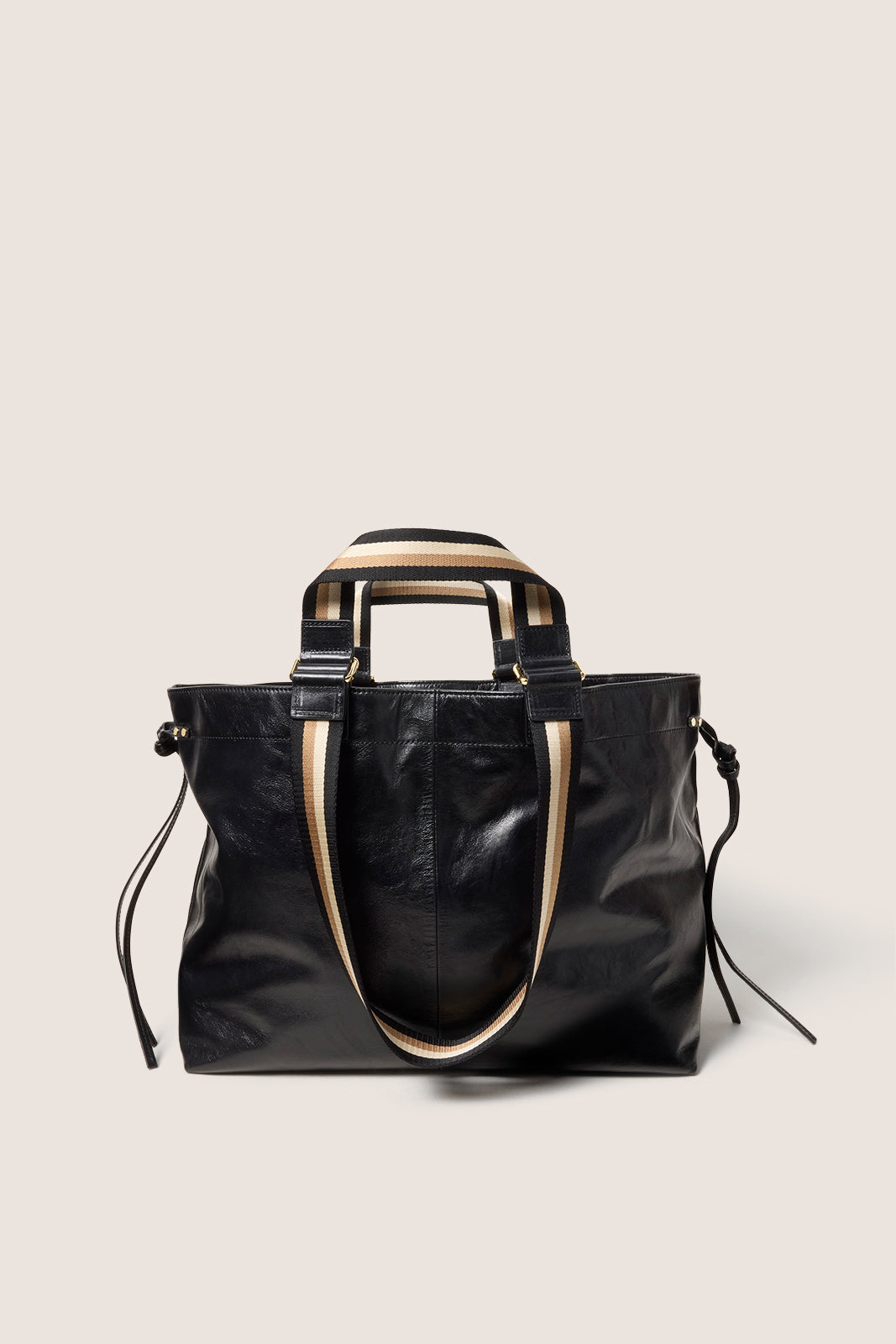 Teagan Leather Varsity Tote