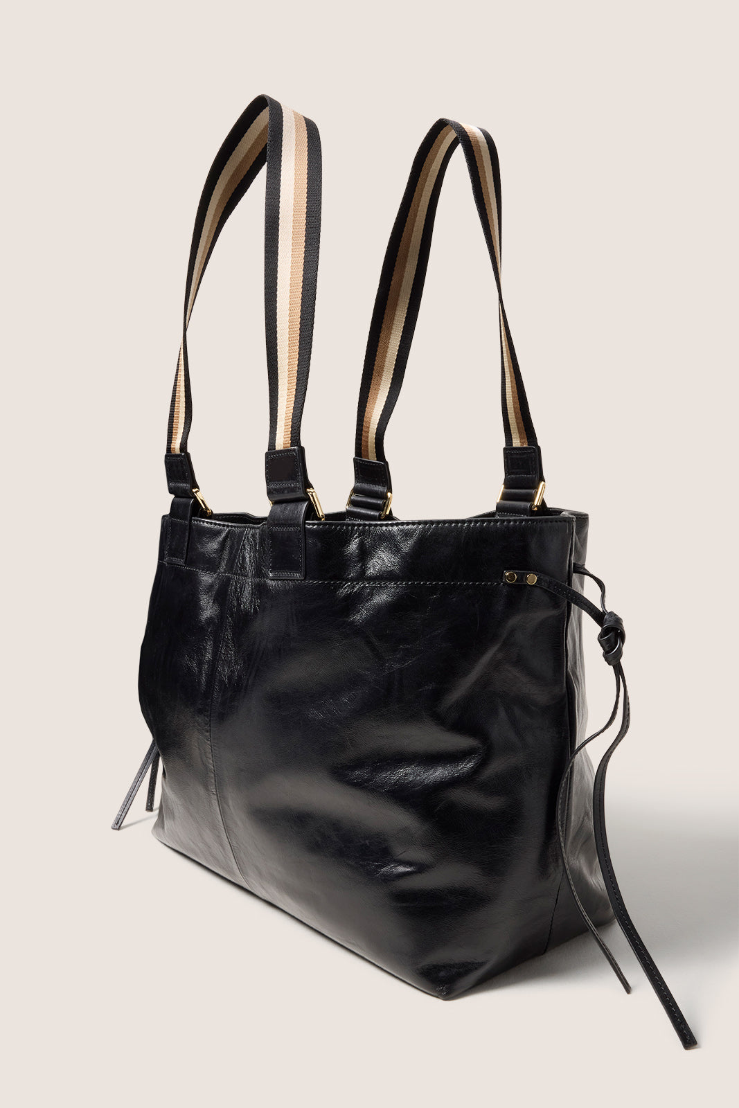 Teagan Leather Varsity Tote