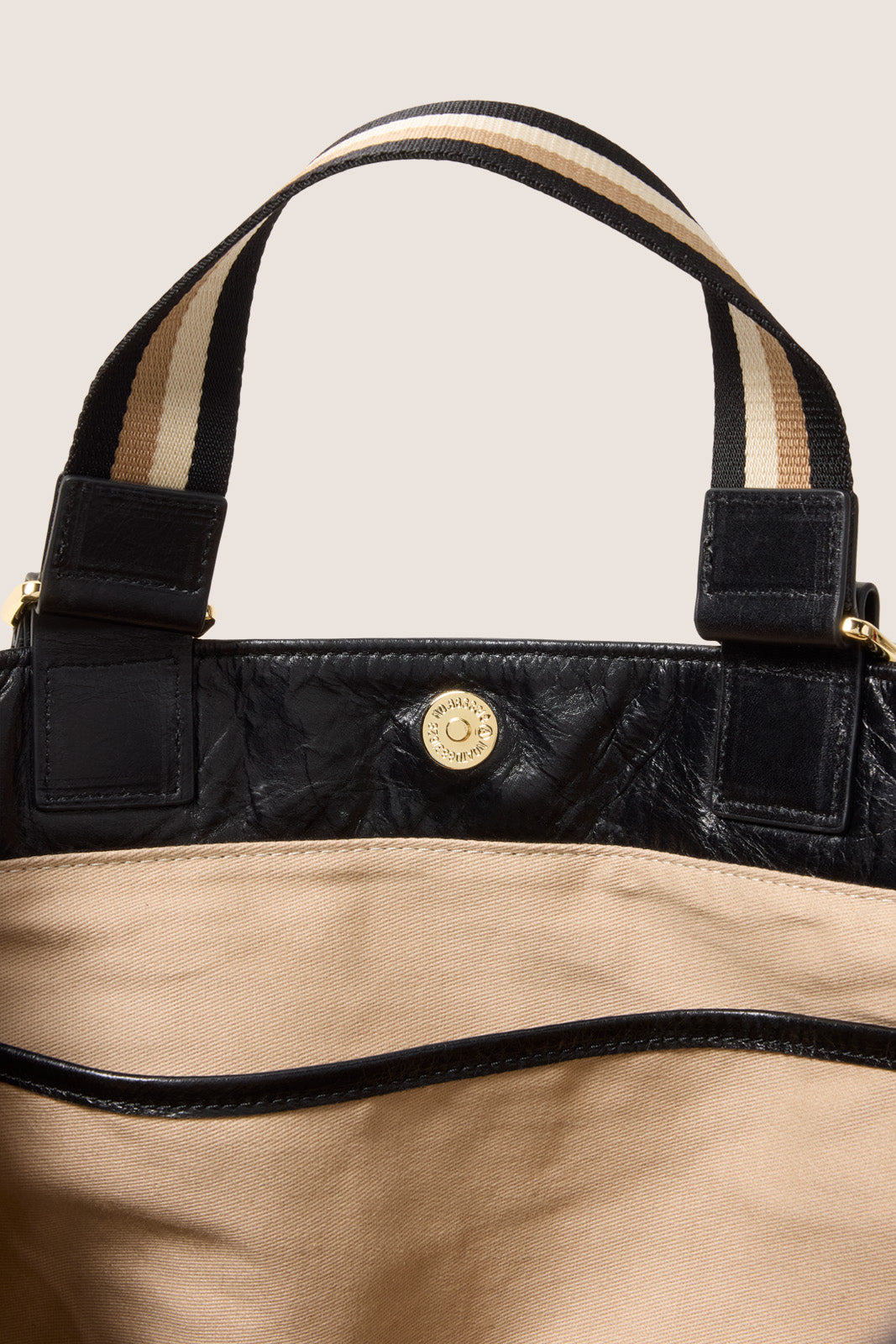 Teagan Leather Varsity Tote