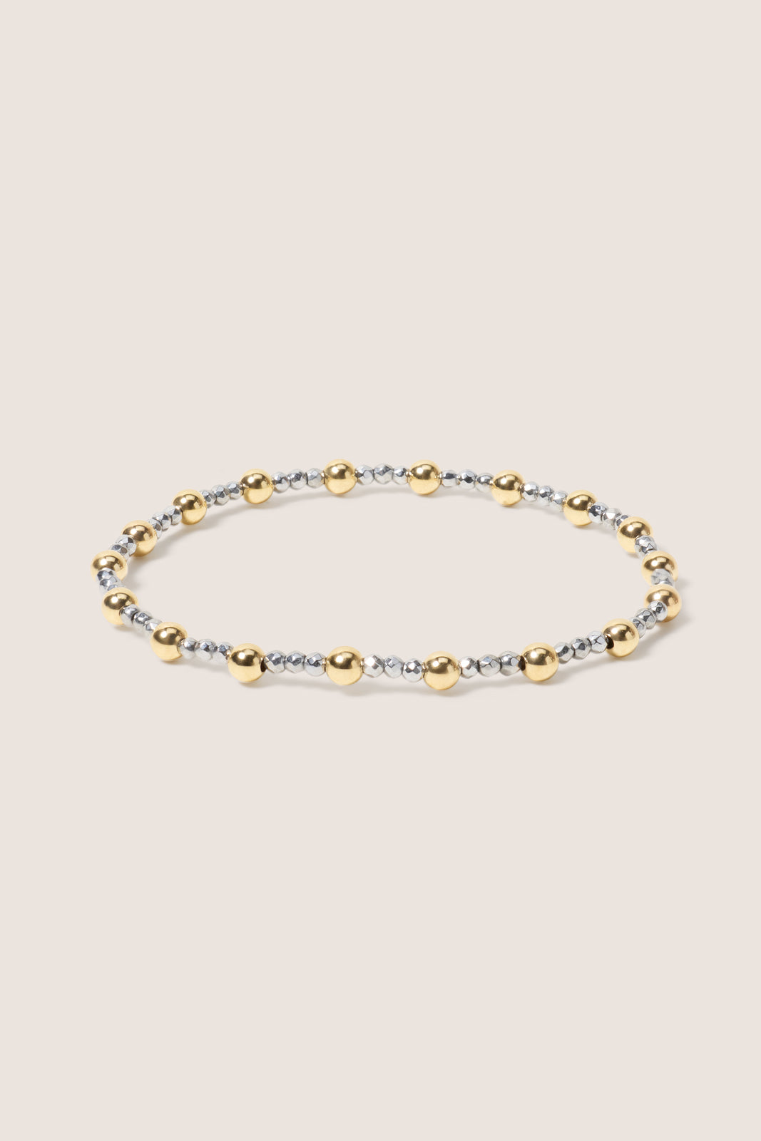 Sincerity Silver Hematite 2mm Bracelet