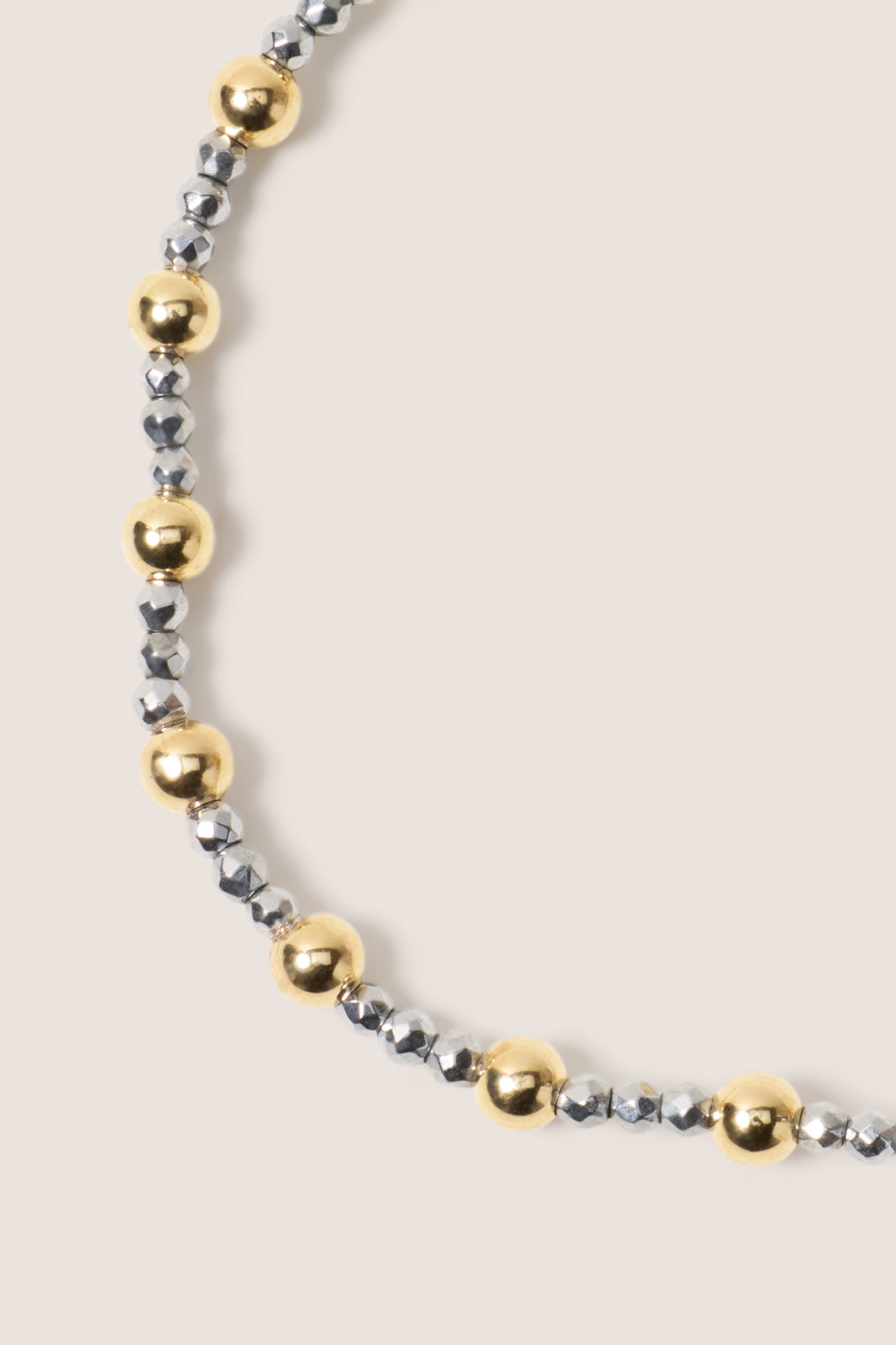 Sincerity Silver Hematite 2mm Bracelet