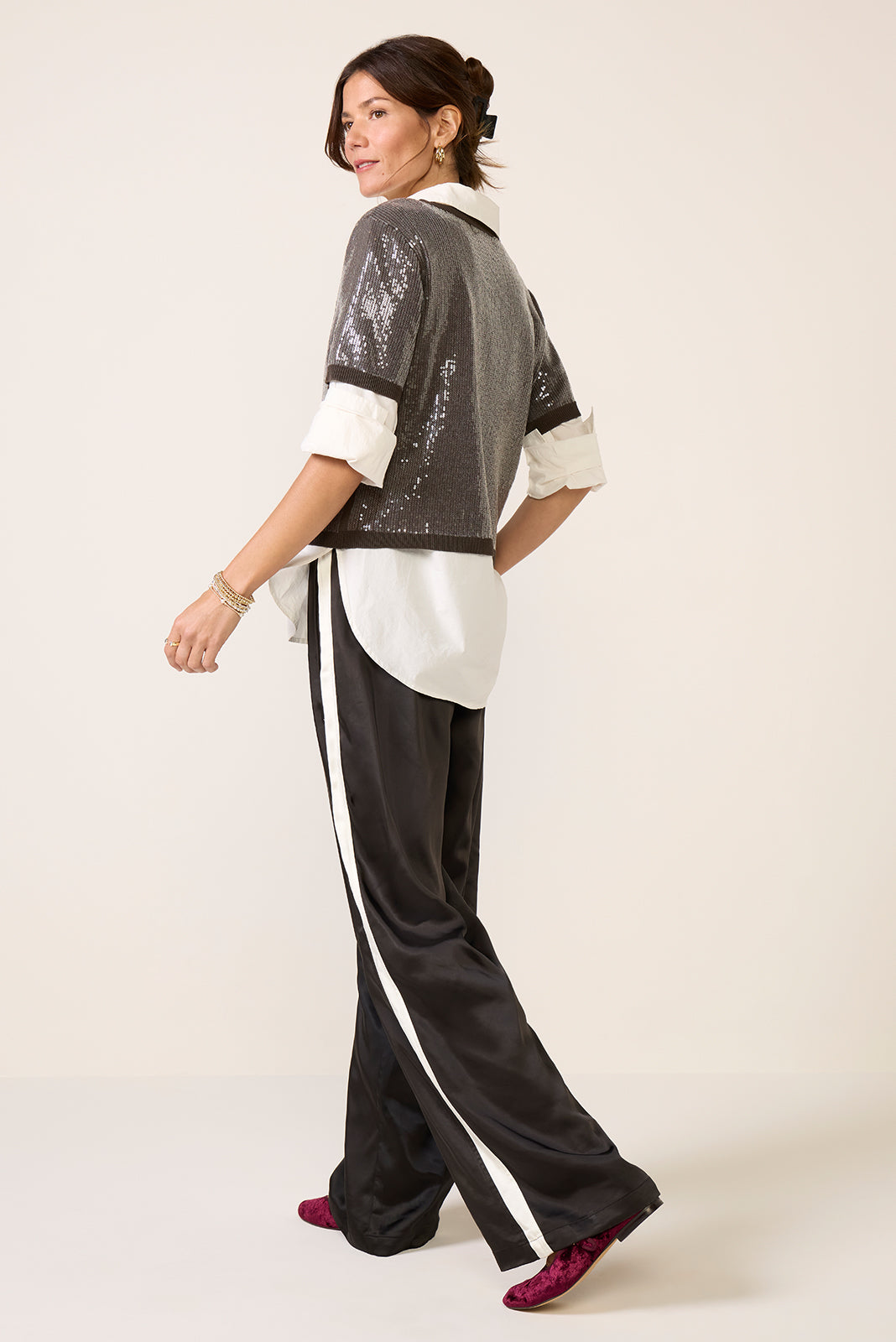 Satin Track Pant