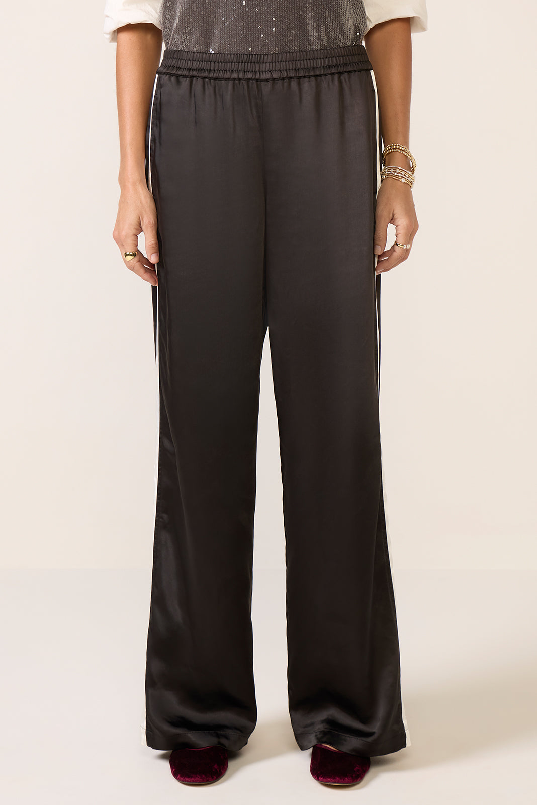 Satin Track Pant