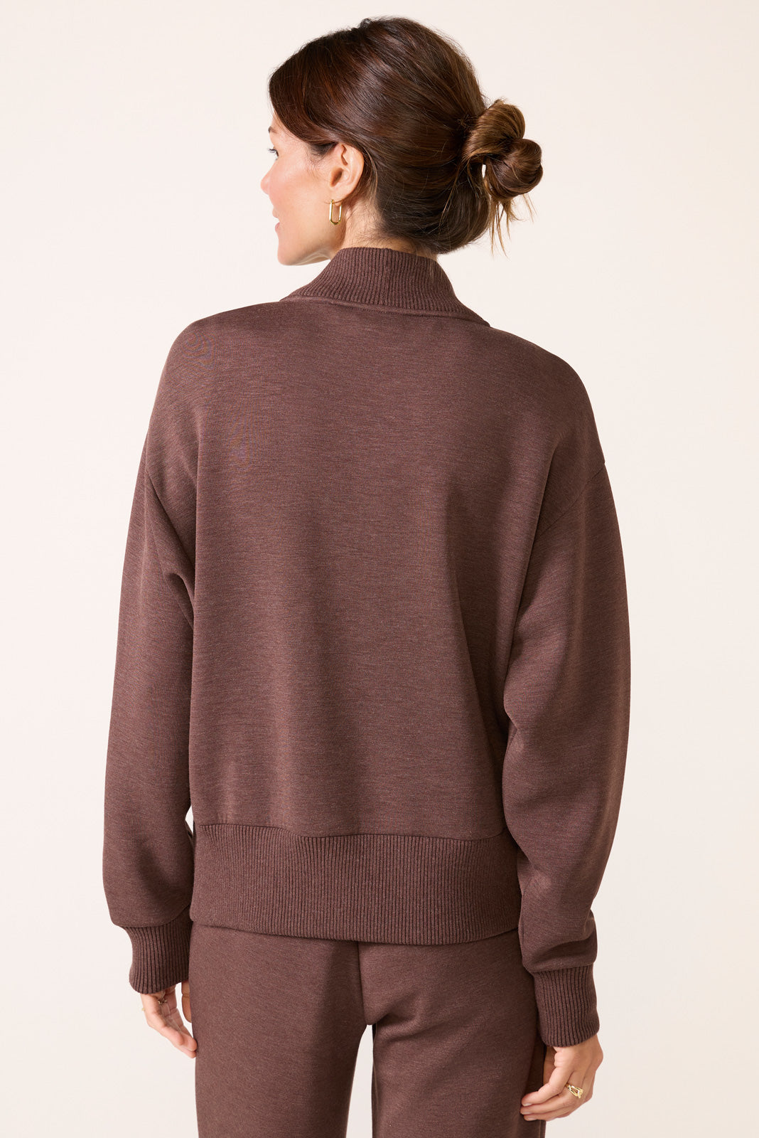 【Peate（ピート）】Adults only sweat(nv) Sally Half Zip Sweat