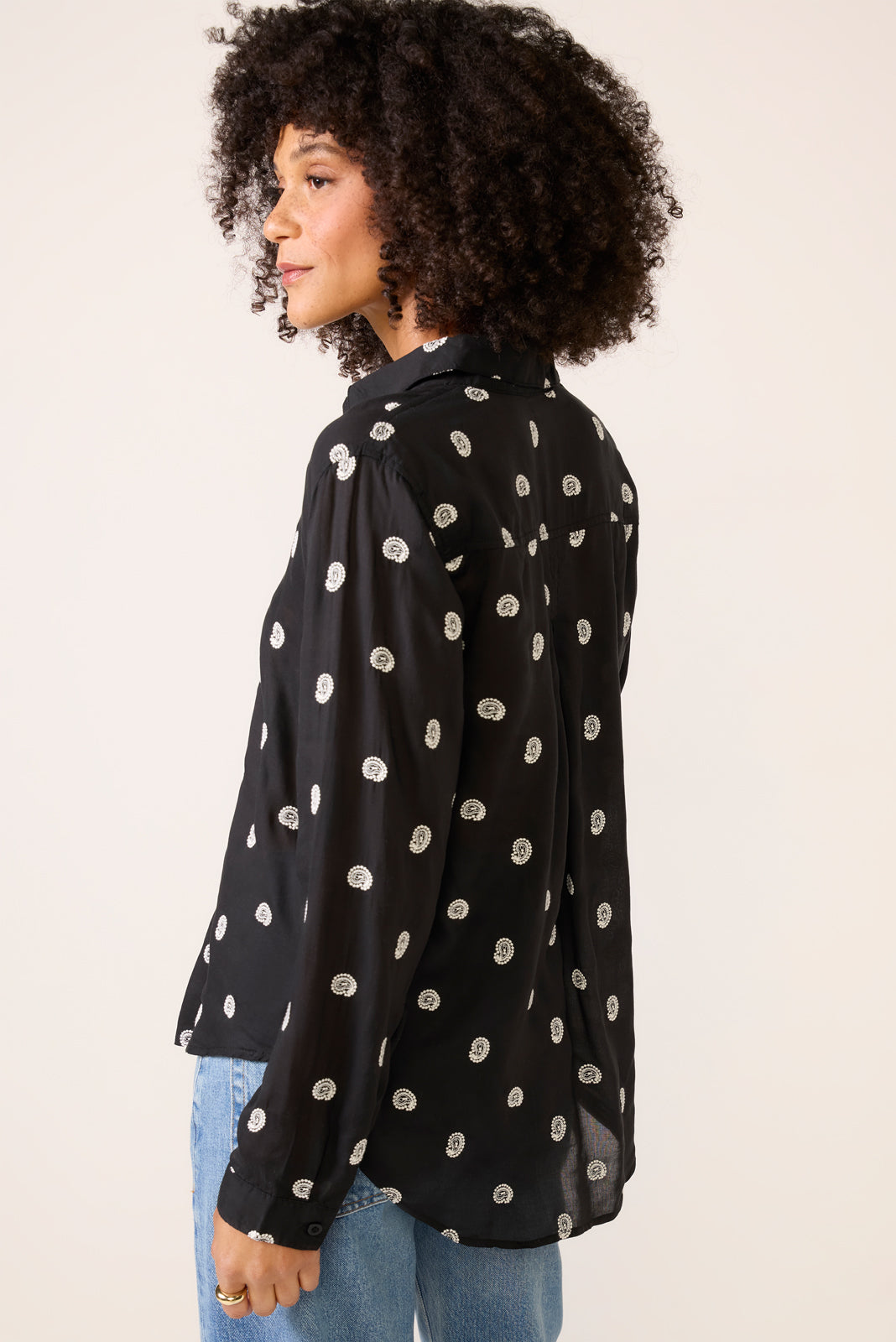 Paisley Embroidered Shirt