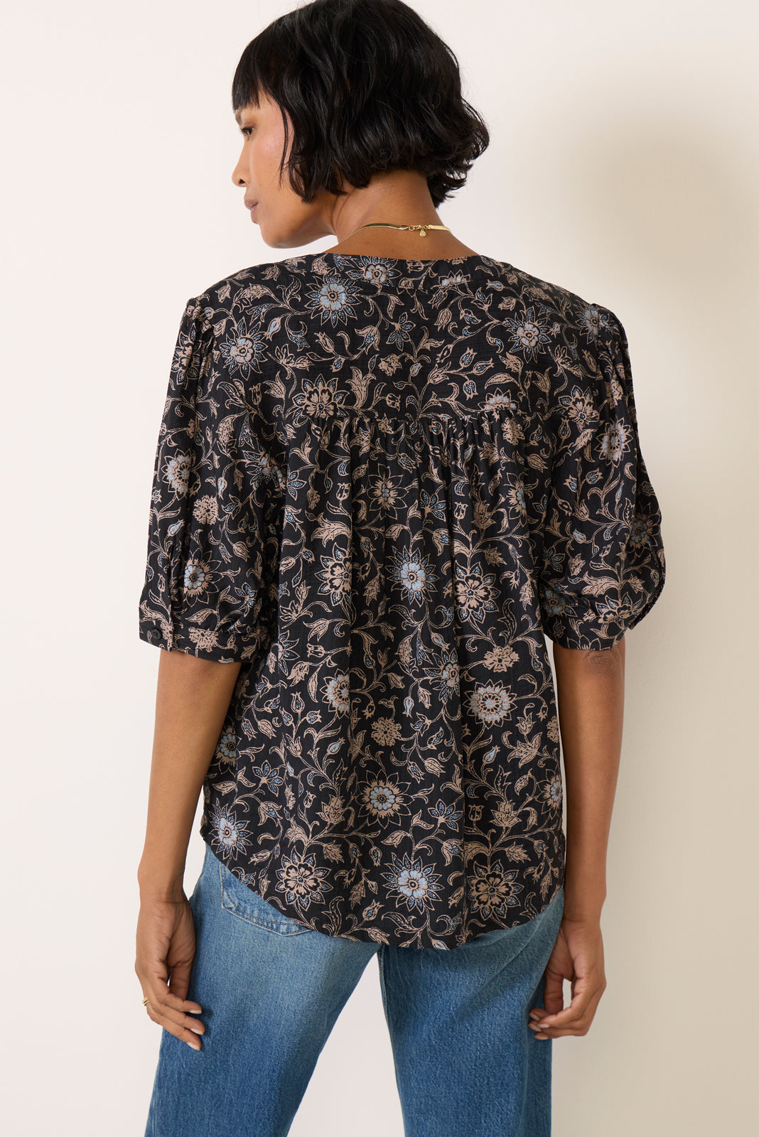 Stevie Split Neck Blouse