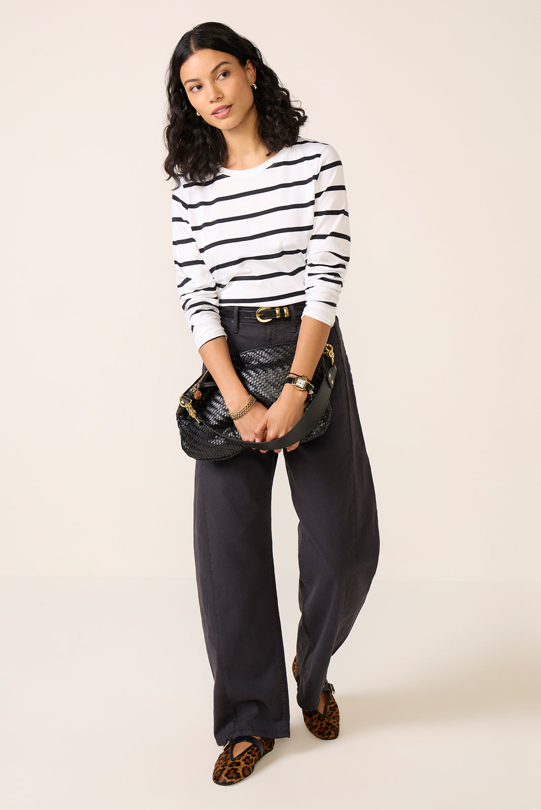 Ever Perfect Long Sleeve Stripe Tee