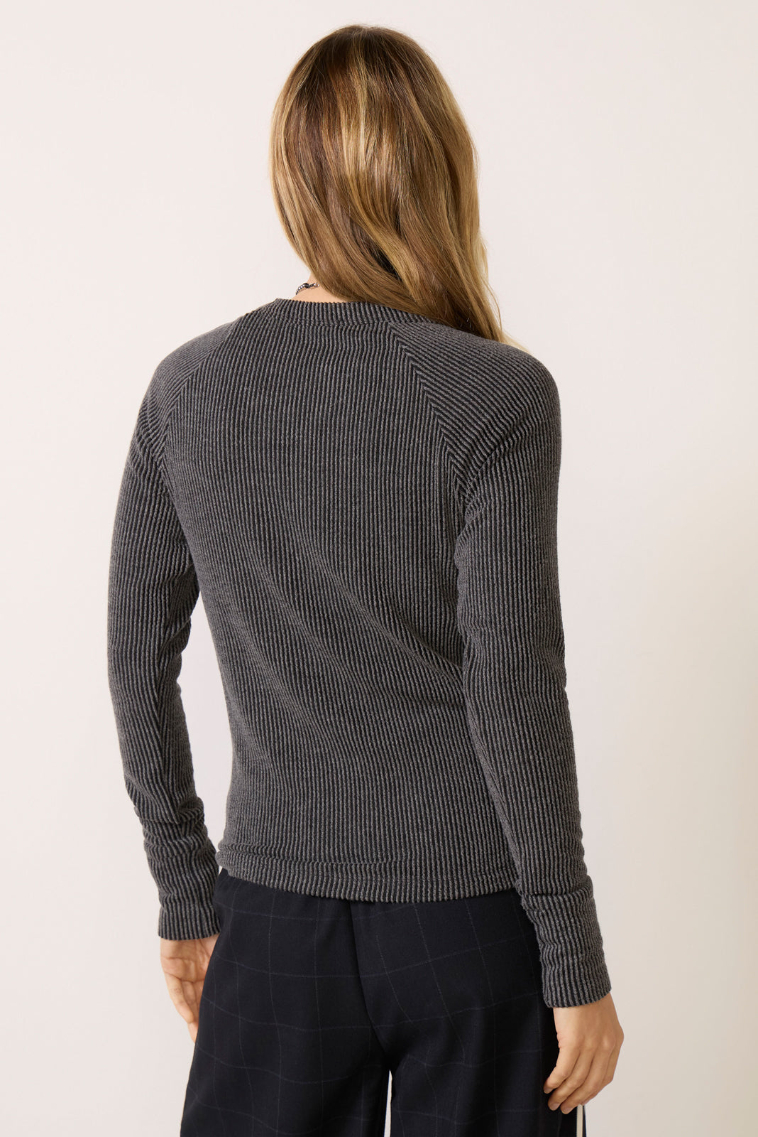 Perry Raglan Washed Rib Top