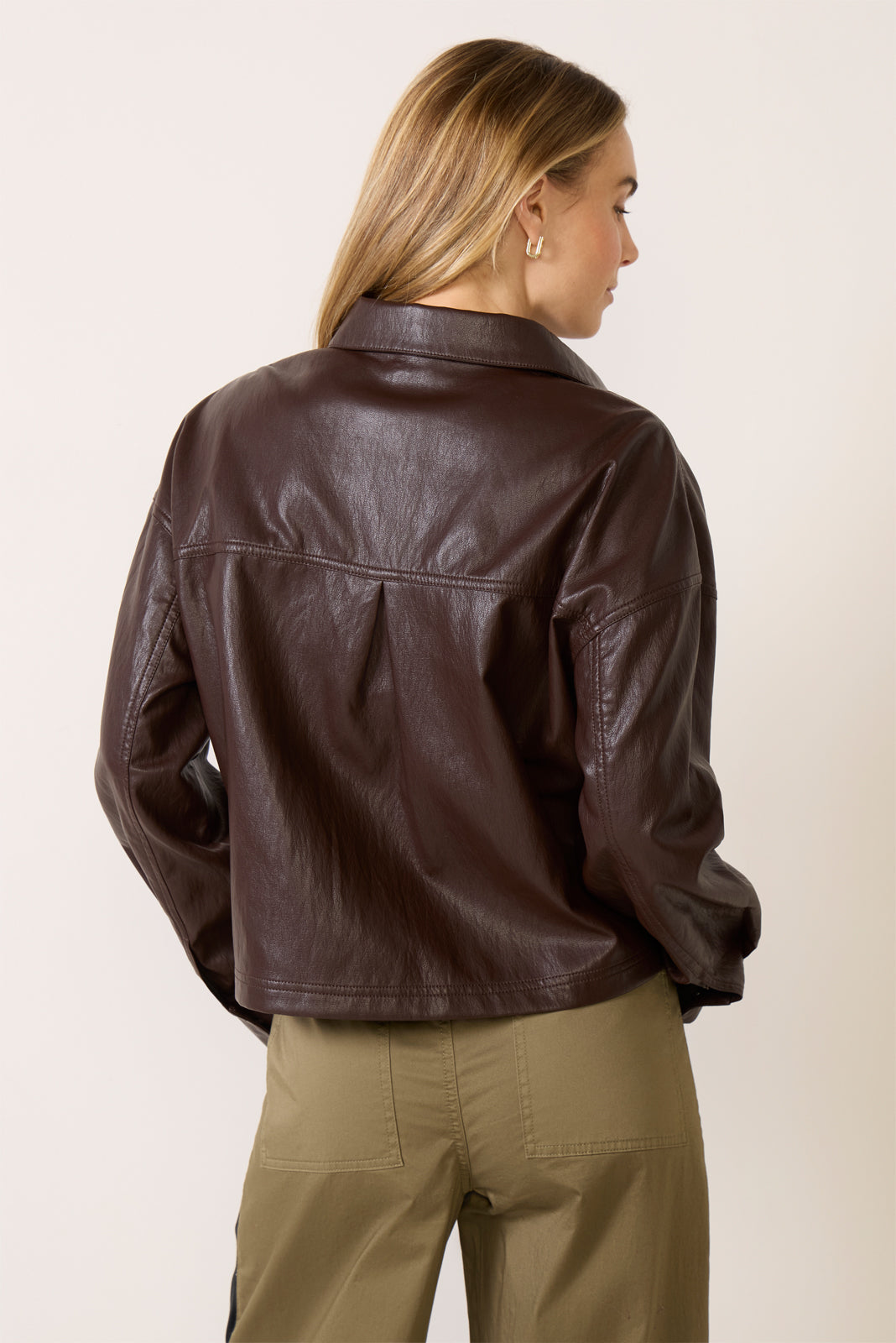 Aiden Vegan Leather Shirt