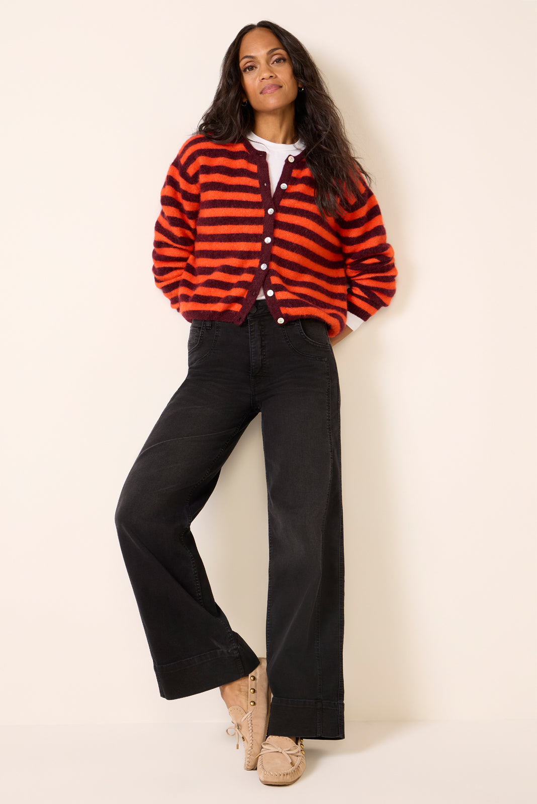 Meg Wide Leg 31` w Double Seaming Jean