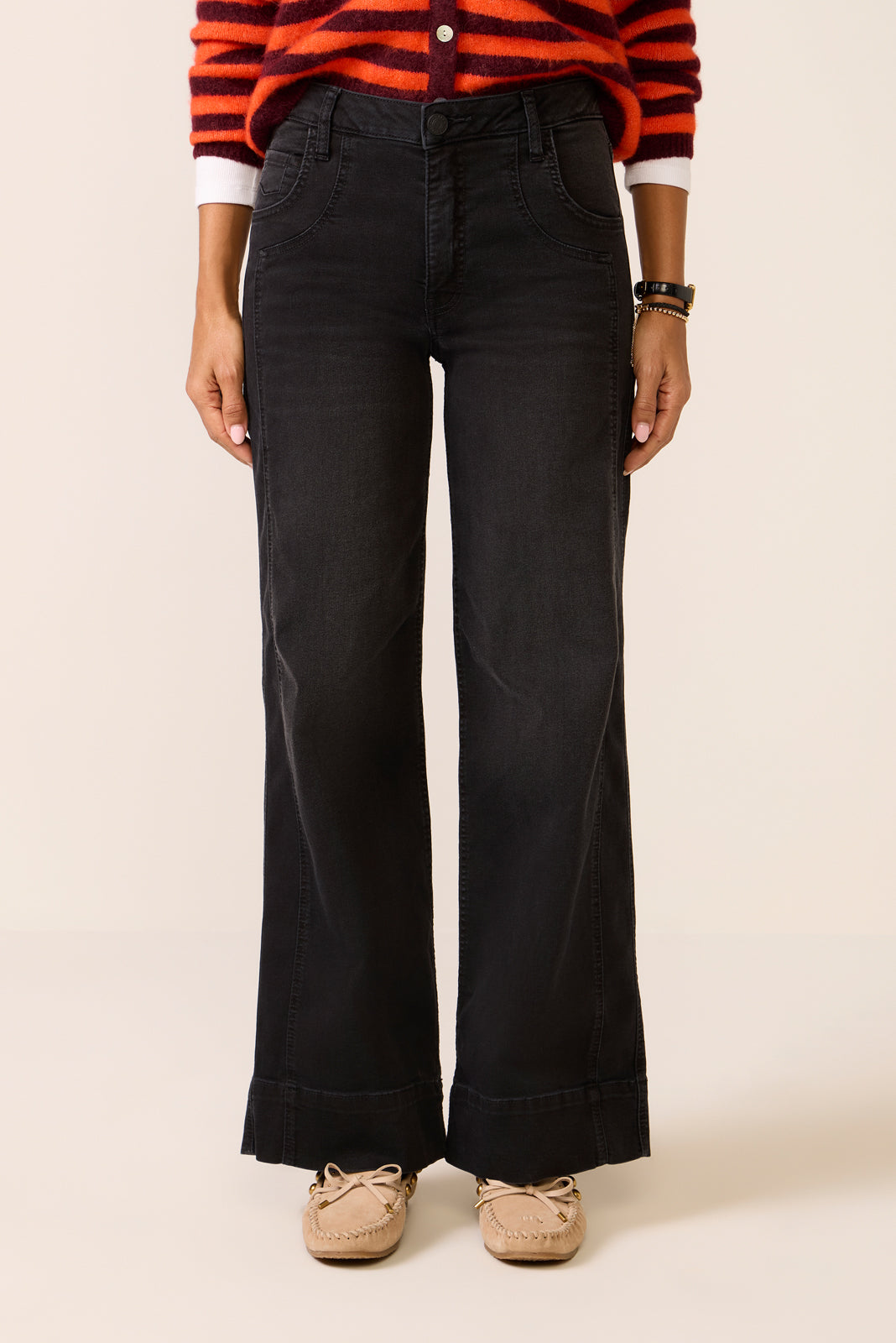 Meg Wide Leg 31` w Double Seaming Jean