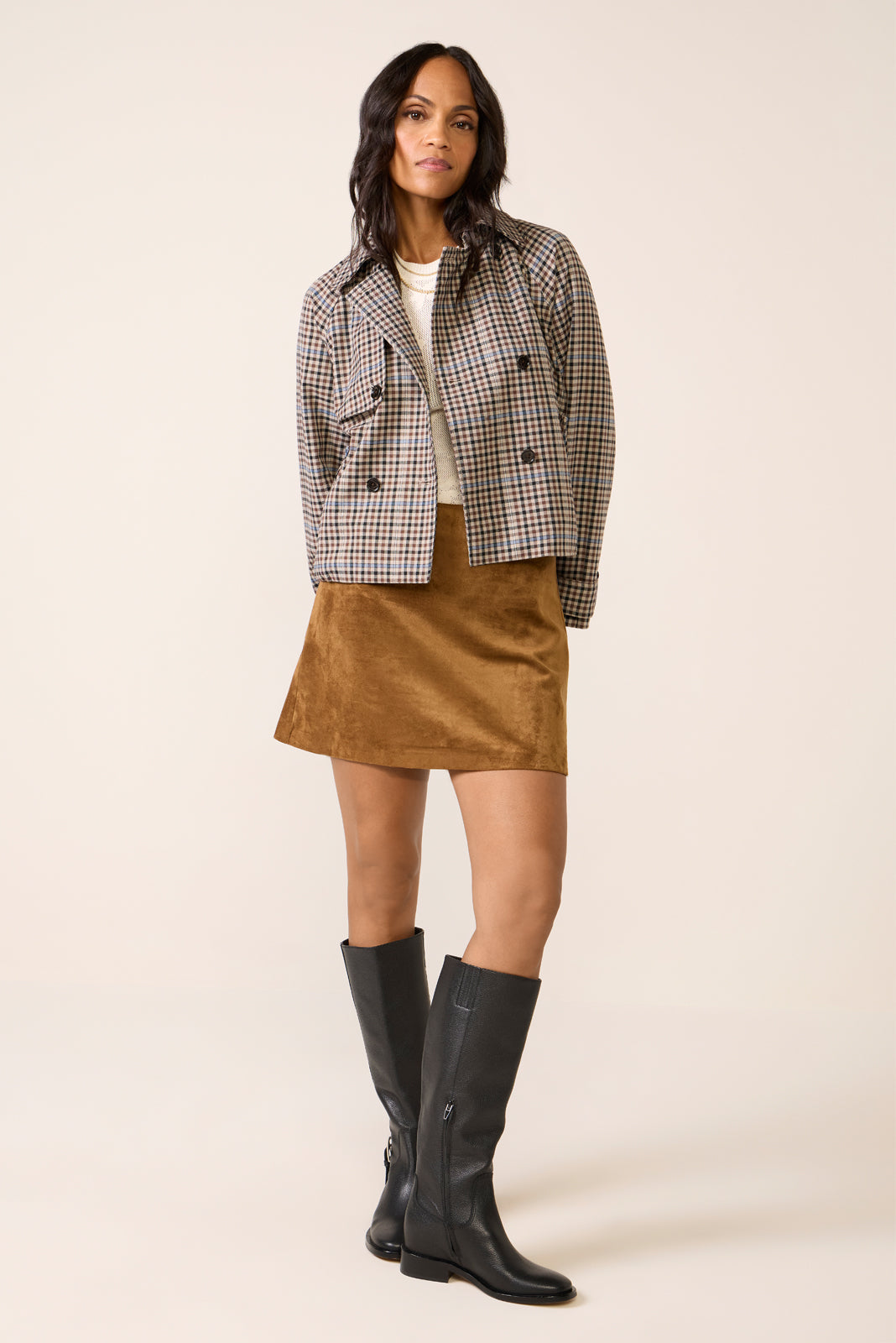 スカート CHANCOW PATTERN SUEDE LIKE SKIRT 090425_Ecomm_ZK253337E-