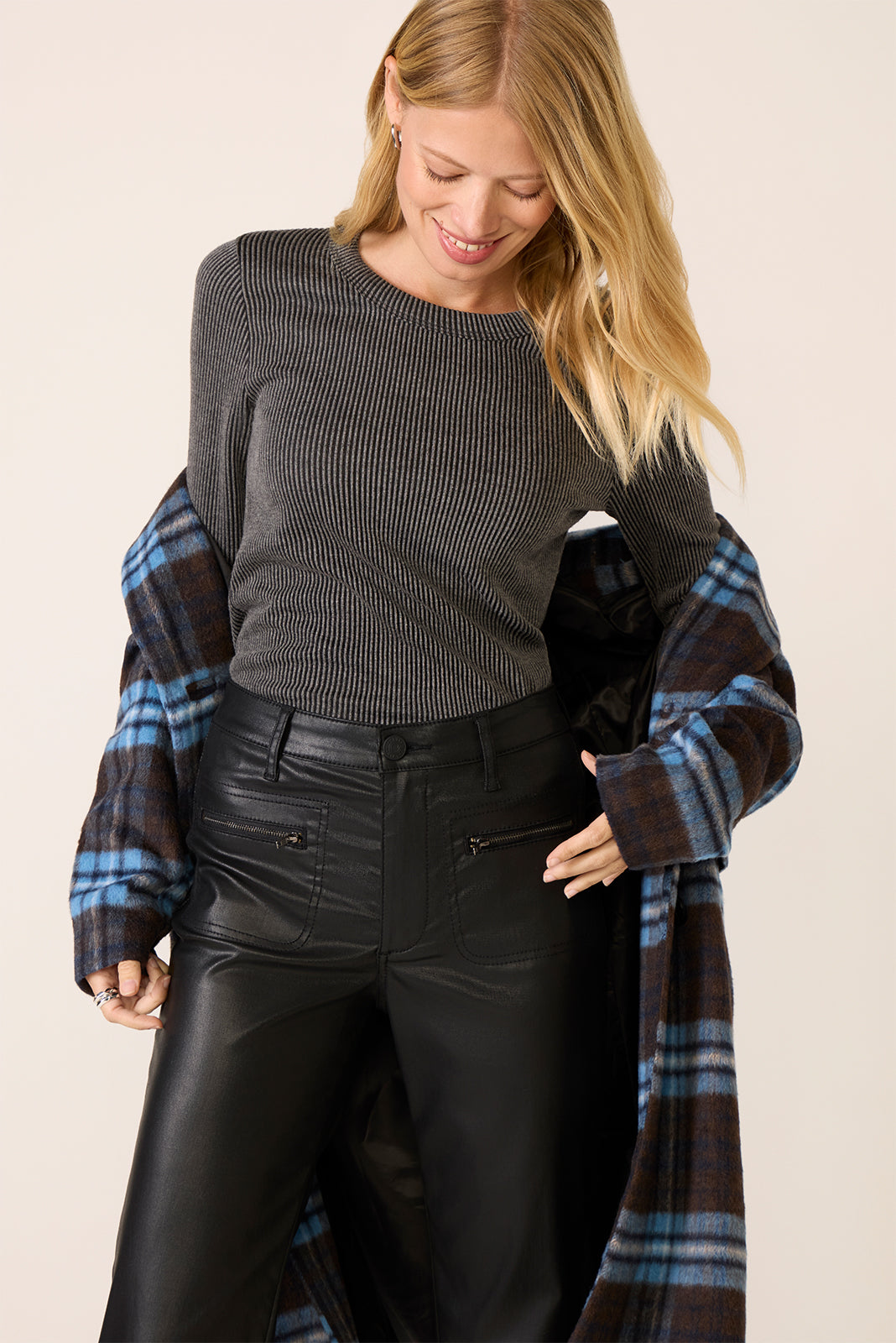 Perry Washed Rib Top