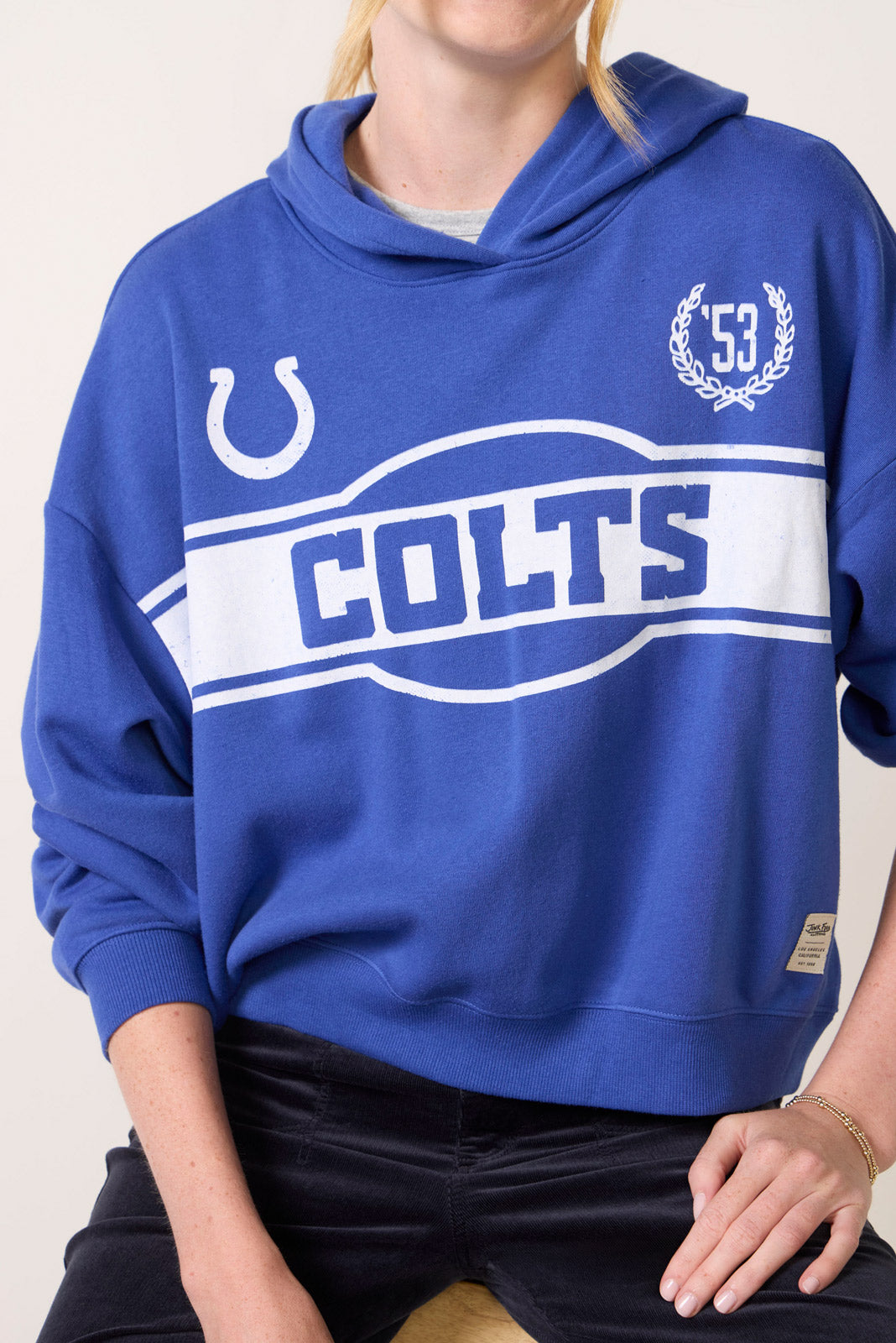 Colts Oversized Crop Hoodie