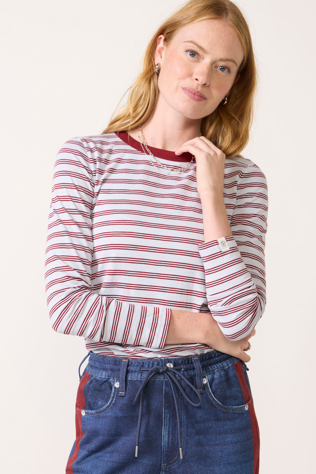 The Stripe Slub Long Sleeve Tee