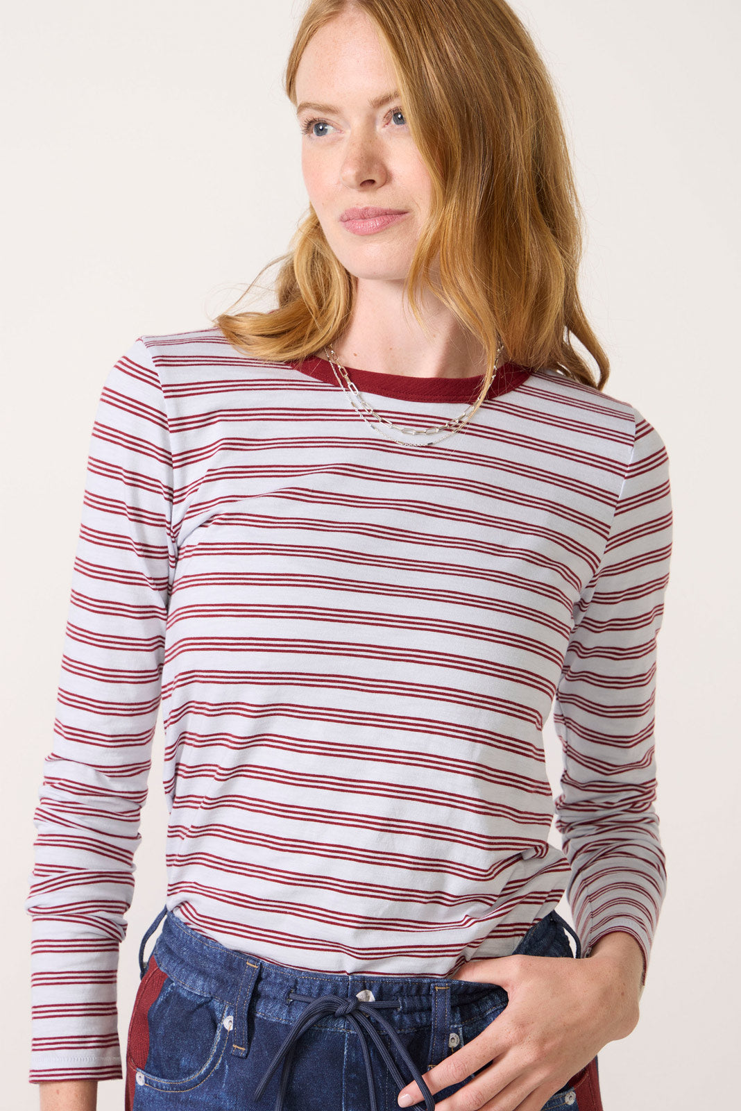 The Stripe Slub Long Sleeve Tee