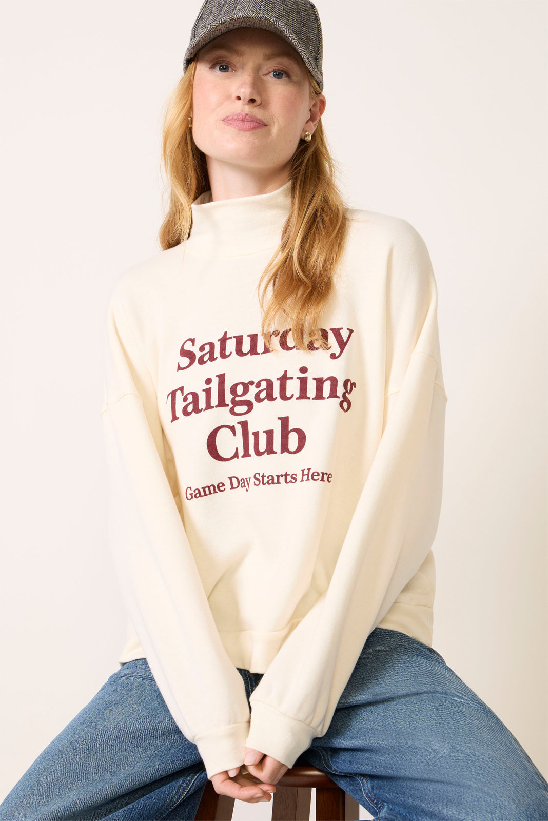 Saturday Tailgating Club Mockneck