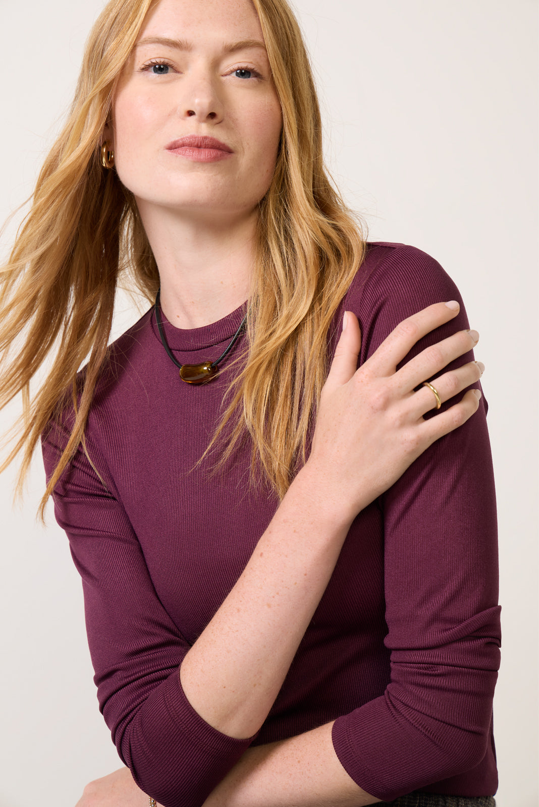 Rilo Shine Rib Top