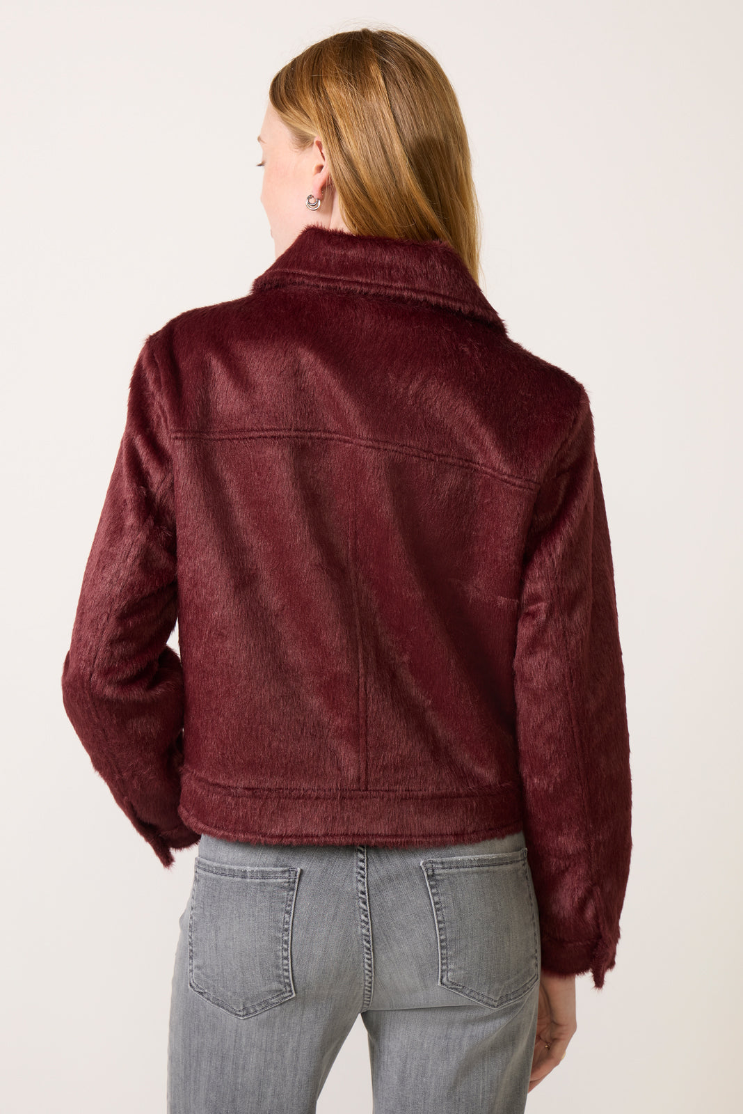 Maggie Faux Pony Hair Jacket