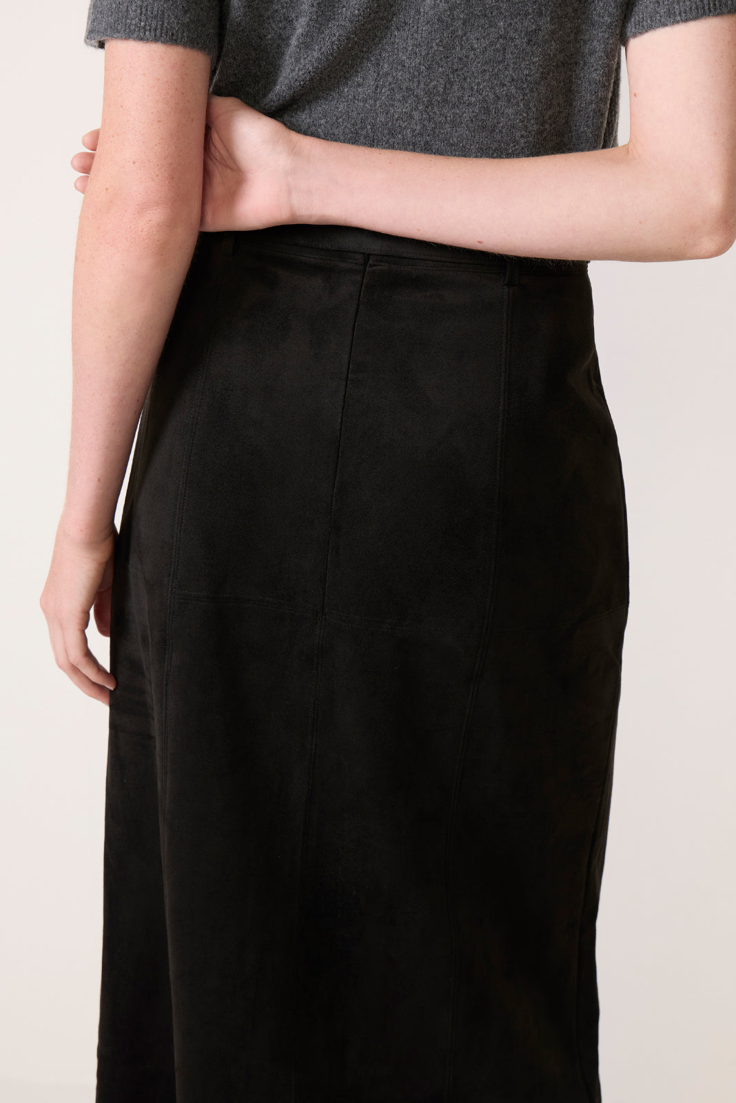 Shelly Suede Midi Skirt