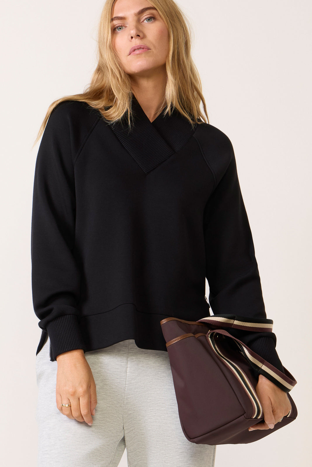 Macie Zip Hem Sweat