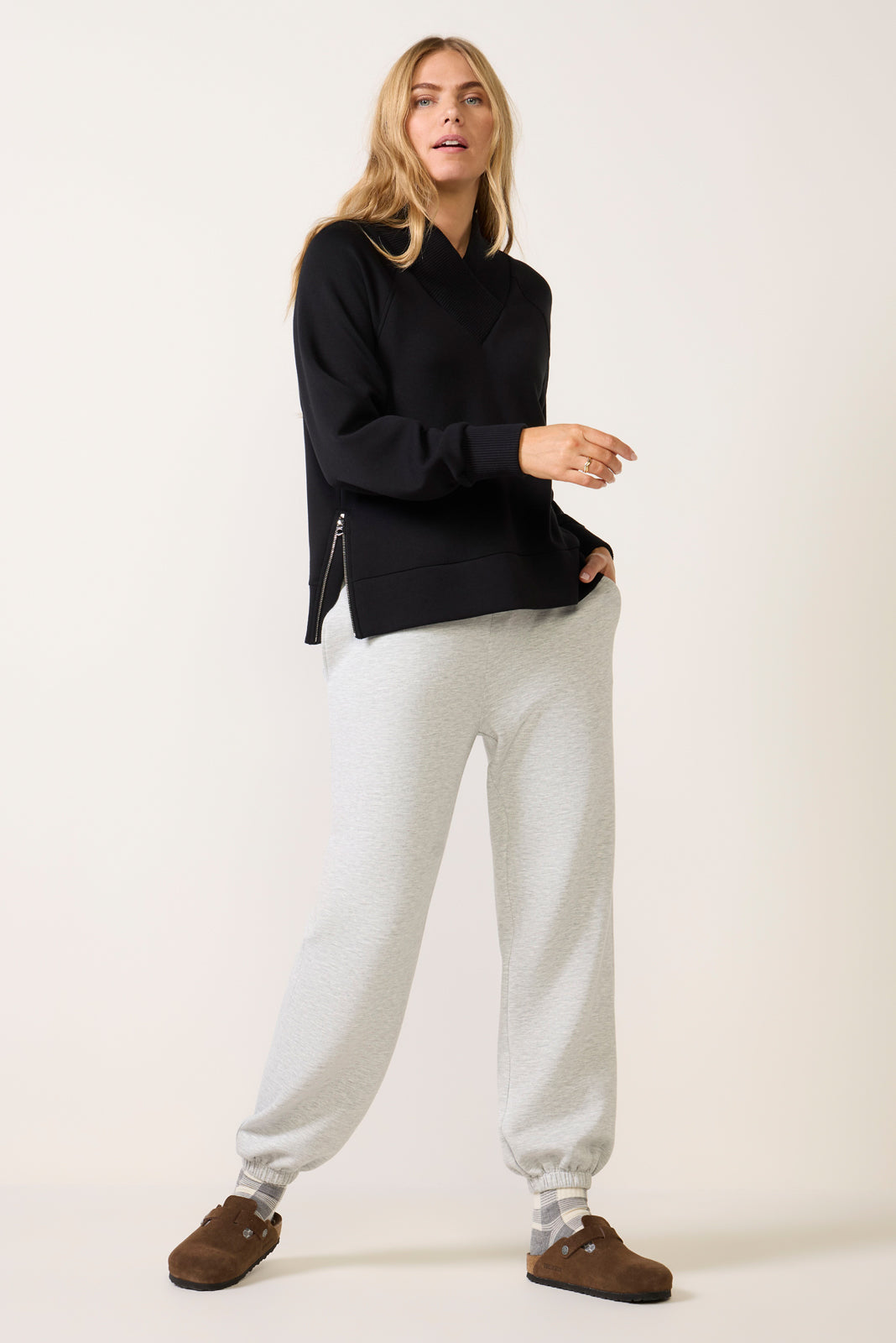 Macie Zip Hem Sweat