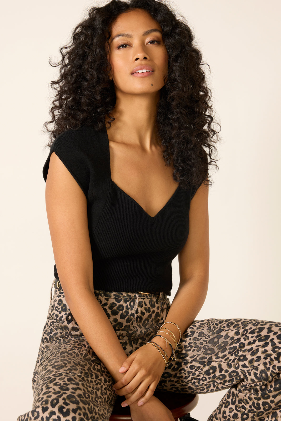 Millie Cap Sleeve Sweater