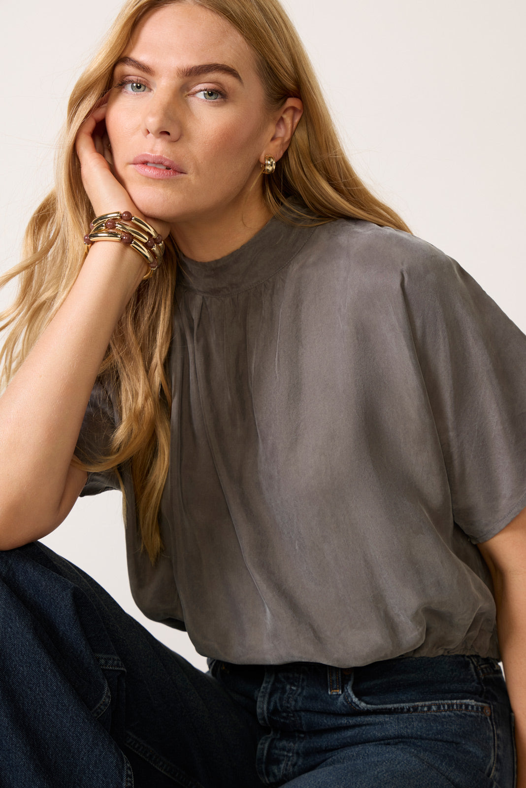 Malik Cupro Blouse