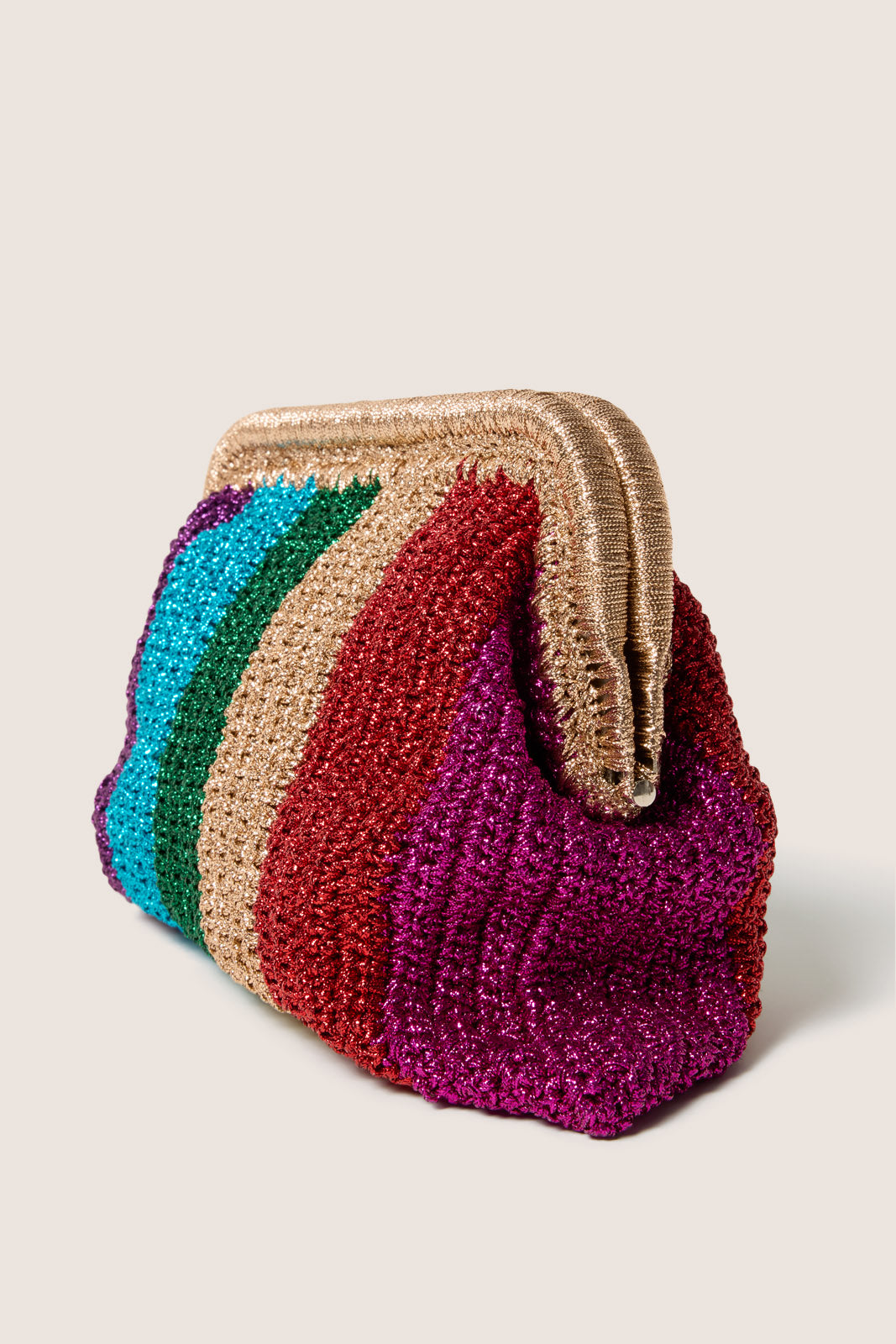 Monroe Multicolor Stripe Clutch