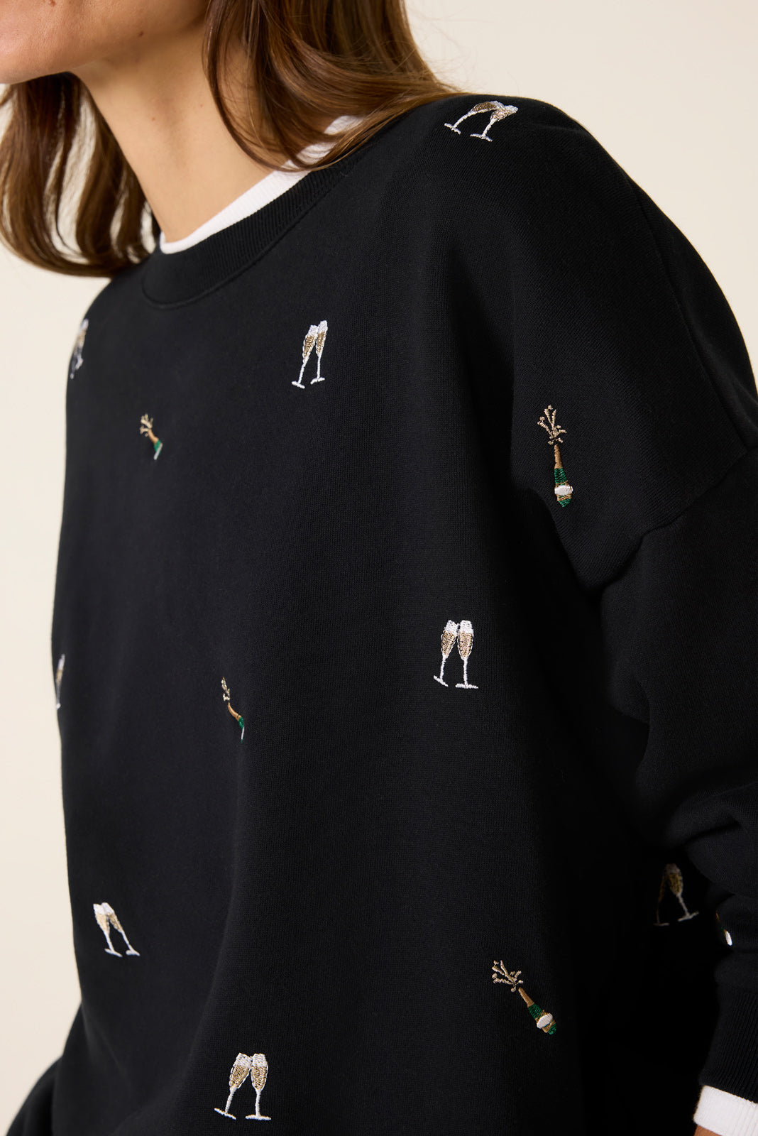 Varsity Champagne Sweatshirt