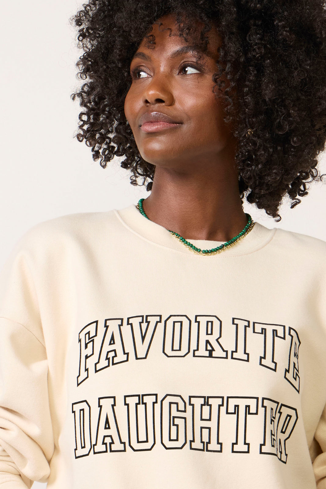 The Cropped Velvet Flocked Sweatshirt