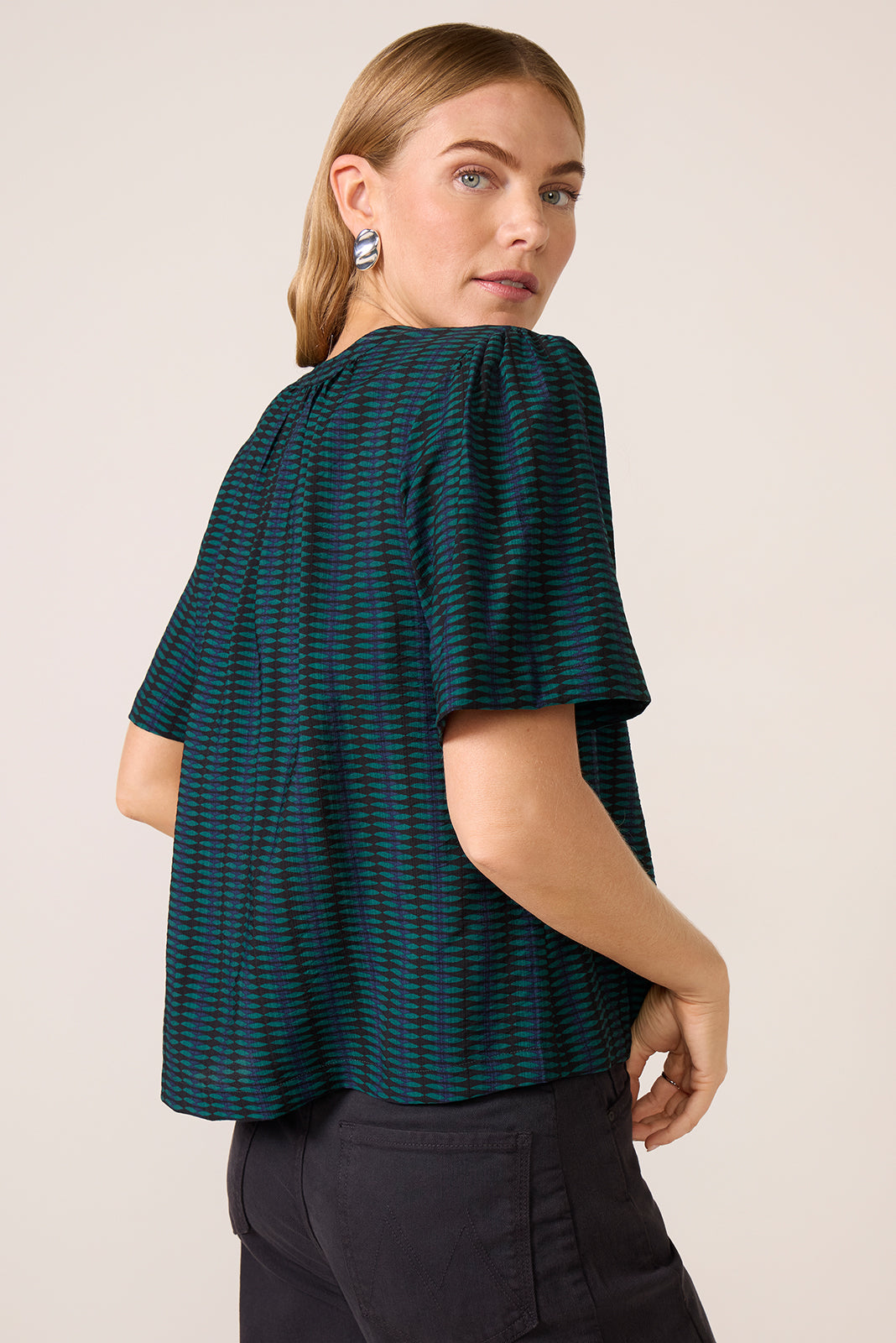 Mackenzie Split Neck Blouse
