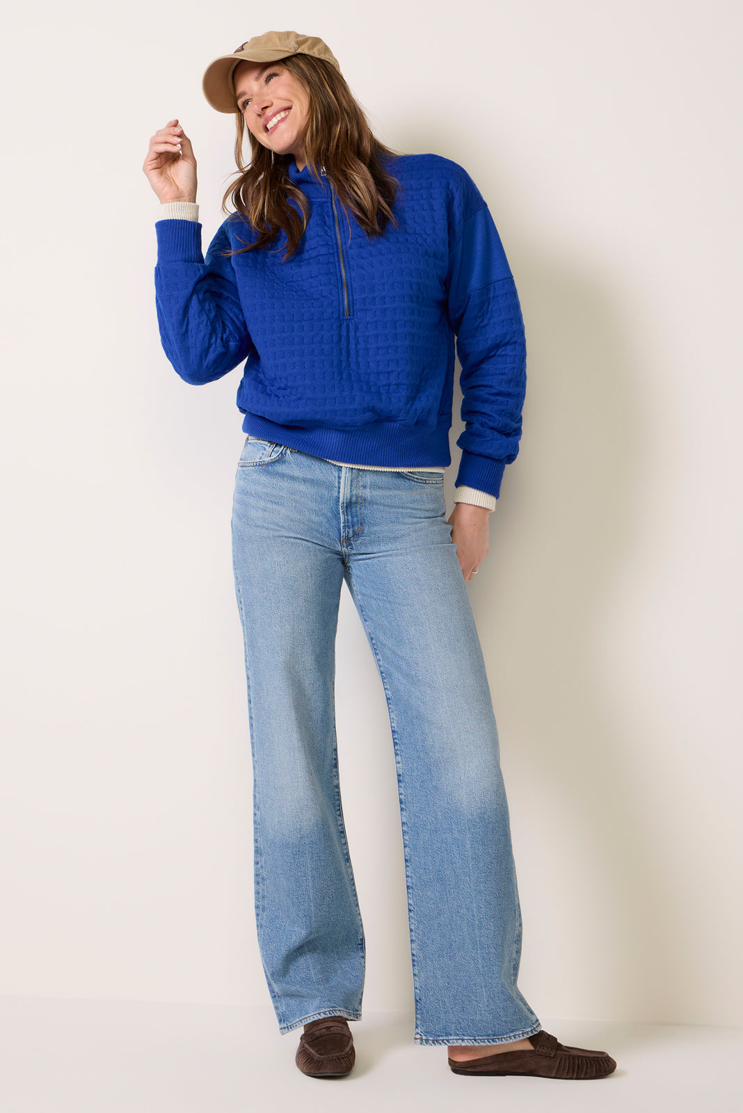 Landon Quilted Bubble Sweatshirt