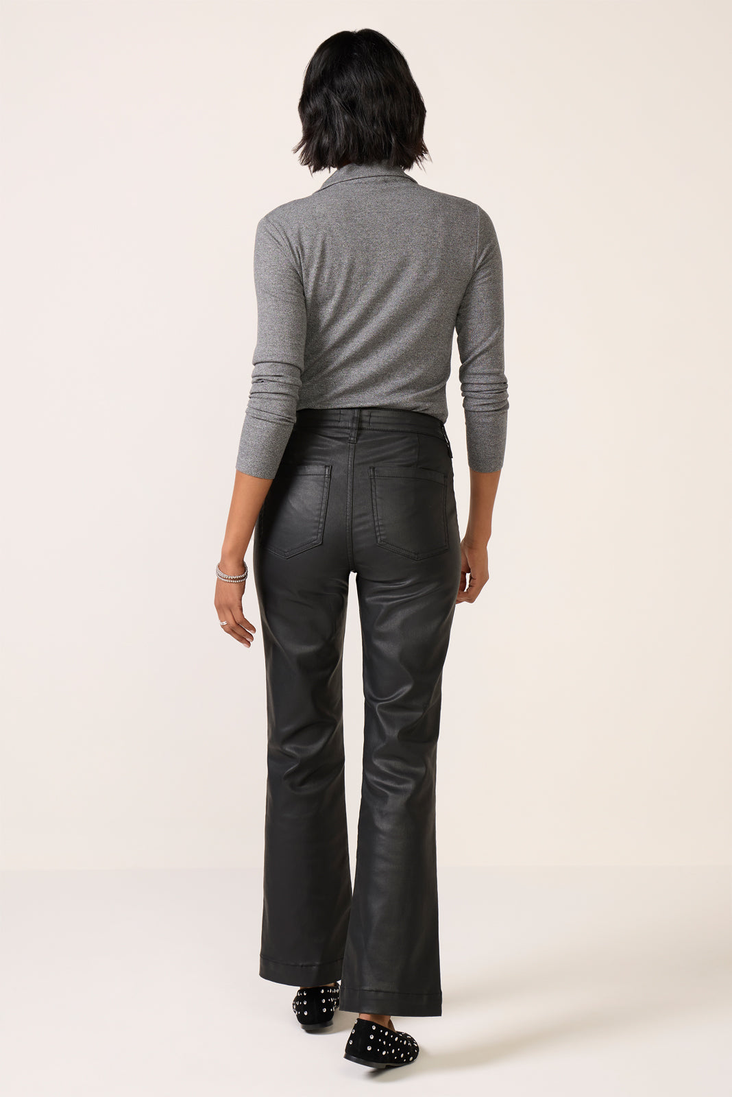 Coated Kelsey w Zip Pant
