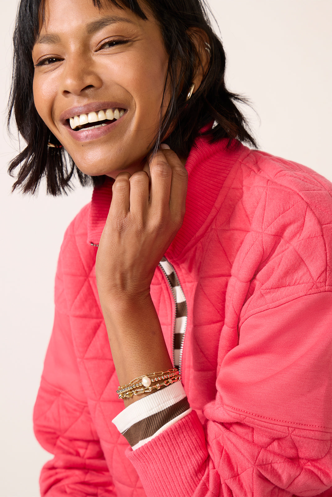 Lindsey Quilted Sweatshirt