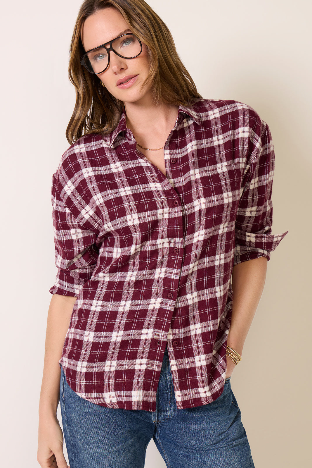 River Plaid Button Down