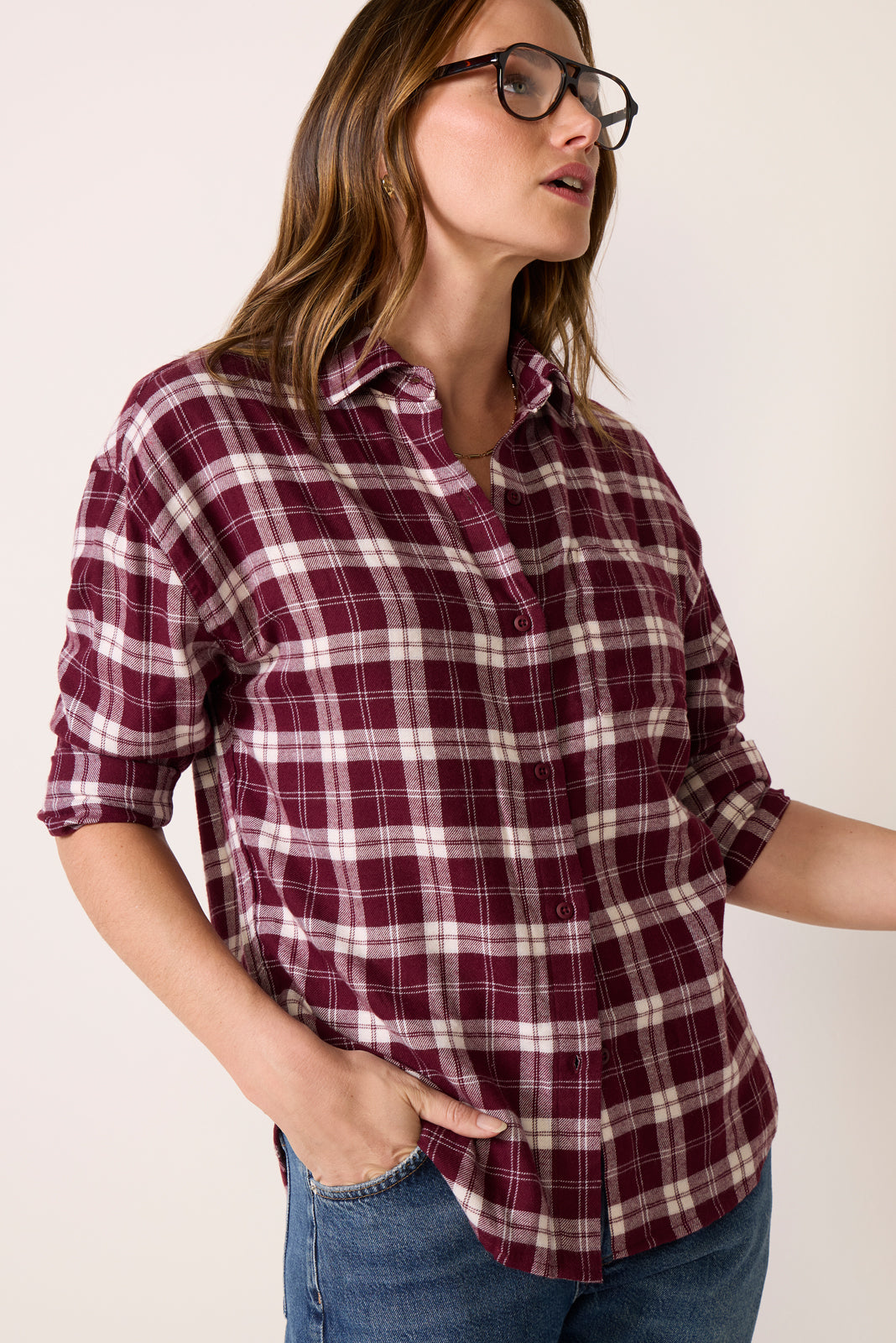 River Plaid Button Down