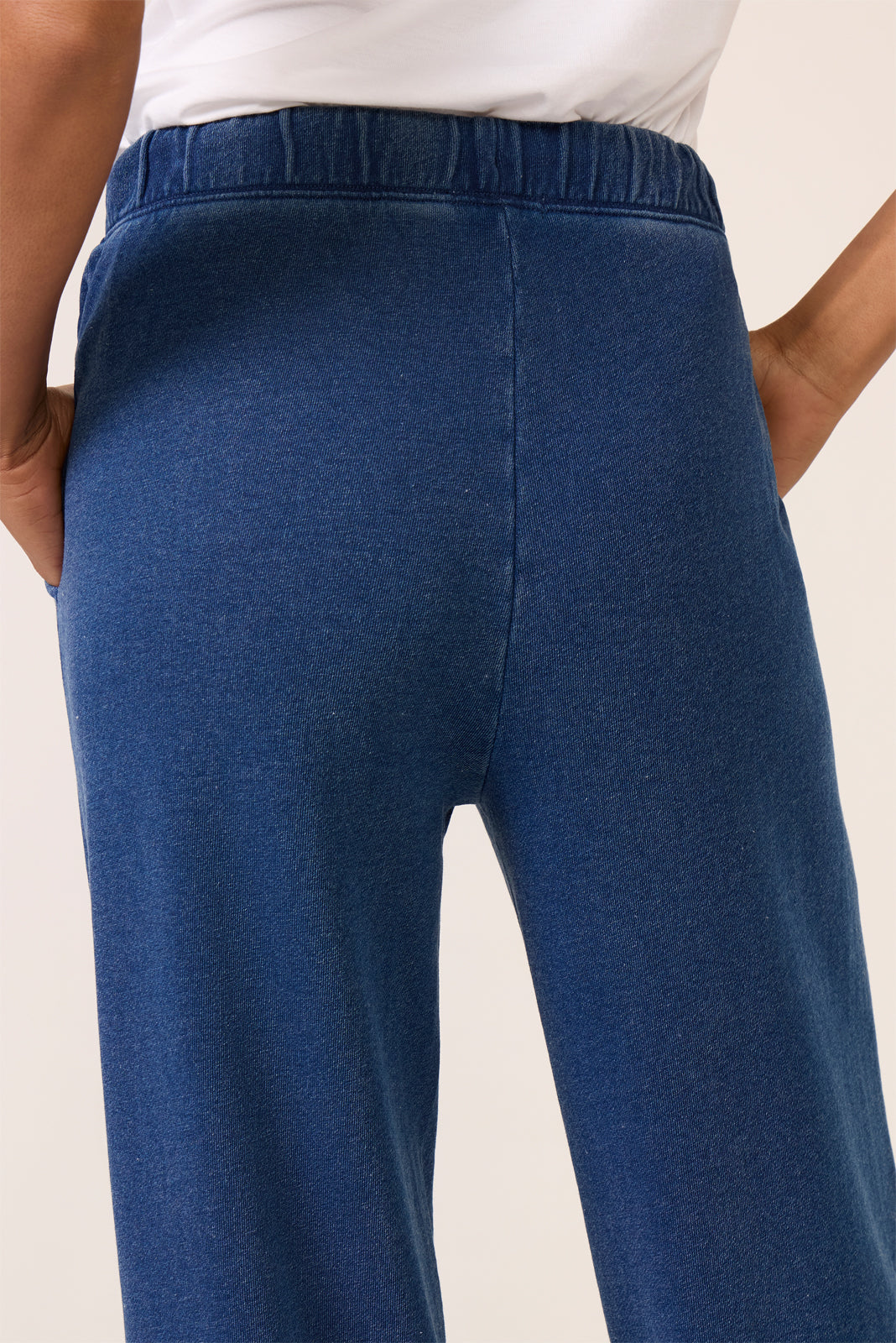 Hunter Knit Denim Wide Leg Pant