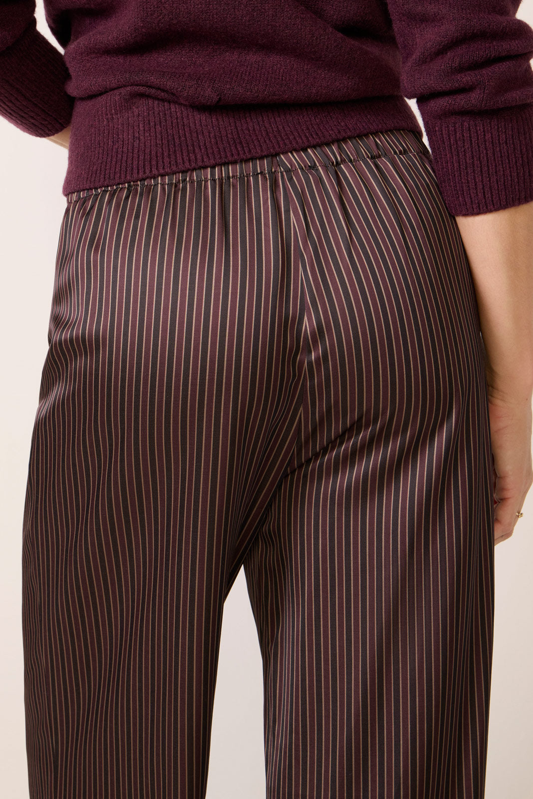 Kali Satin Striped Pant