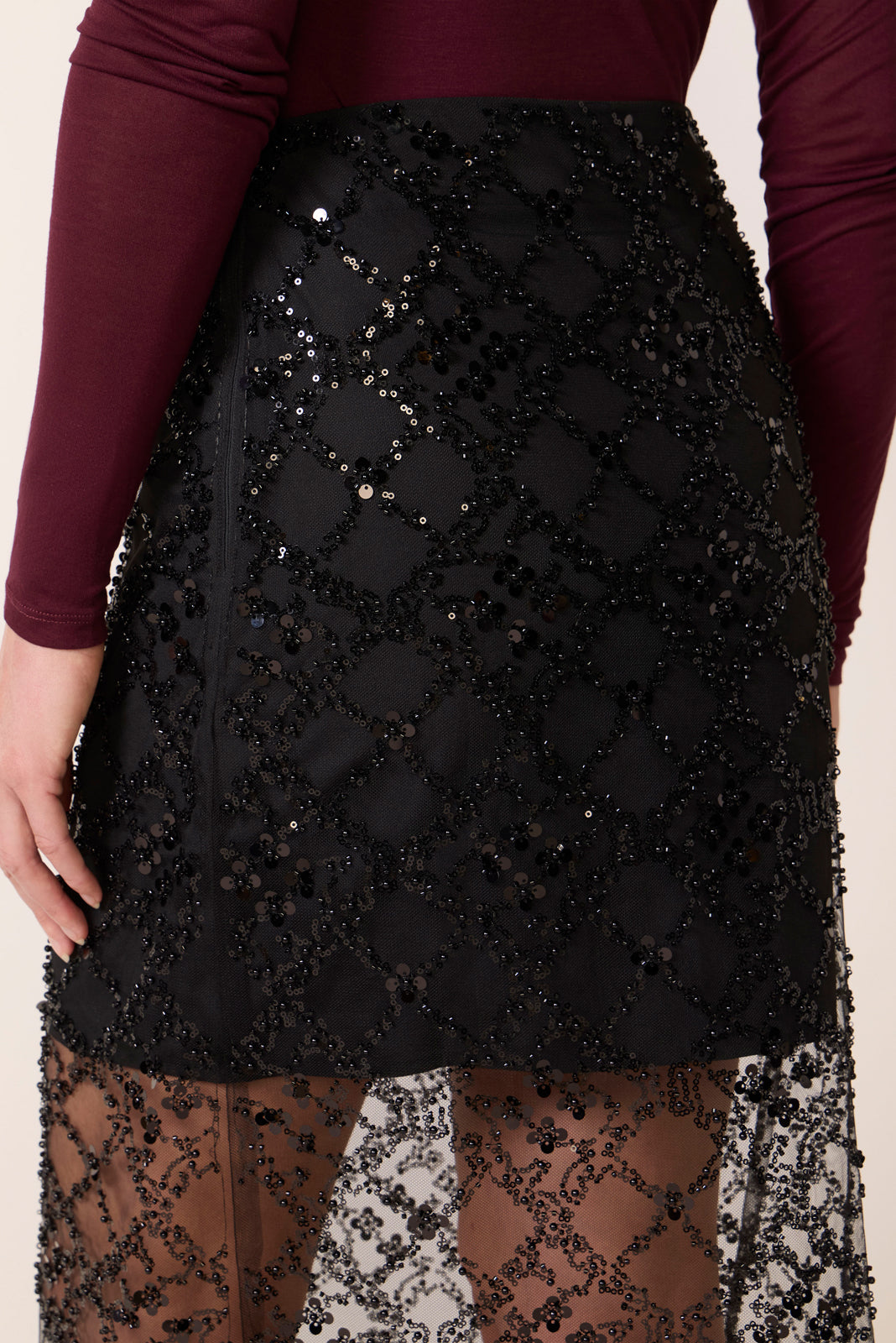 Estelle Sequin Skirt