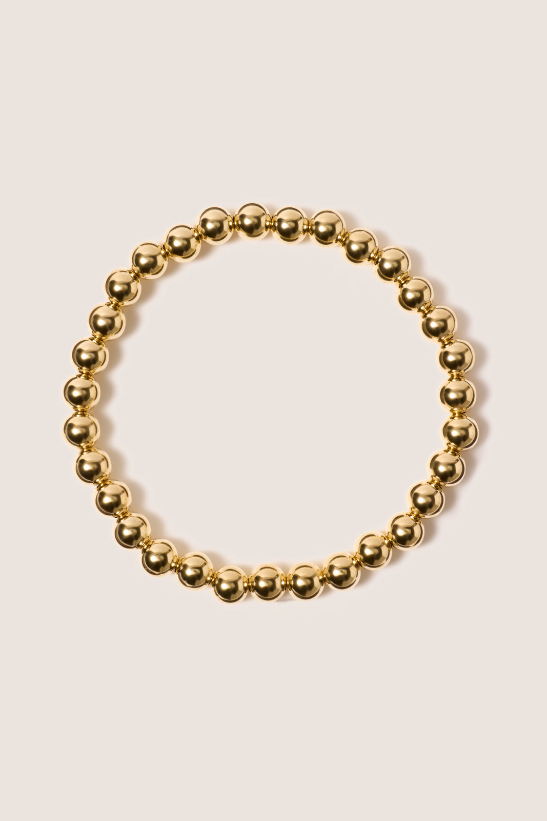 Classic Gold 6mm Bead Bracelet