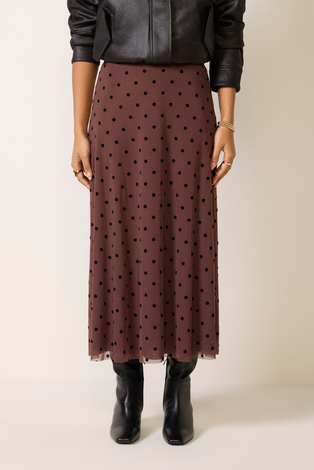 Jordan Mesh Midi Skirt