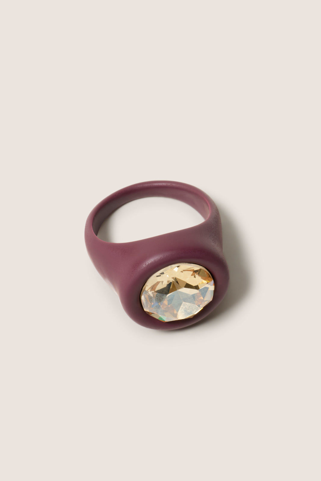 Cece Enamel Bezel Set Ring