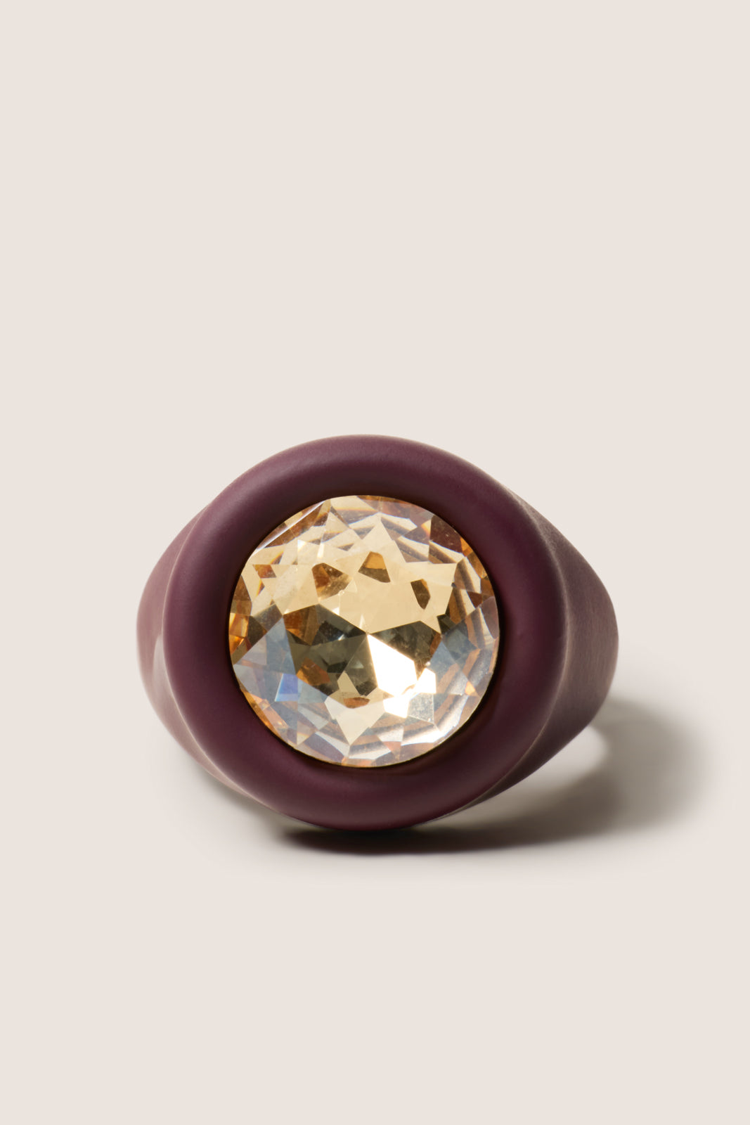 Cece Enamel Bezel Set Ring