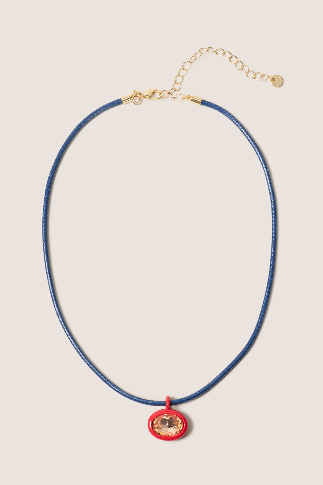 Sadie Bezel Set Necklace