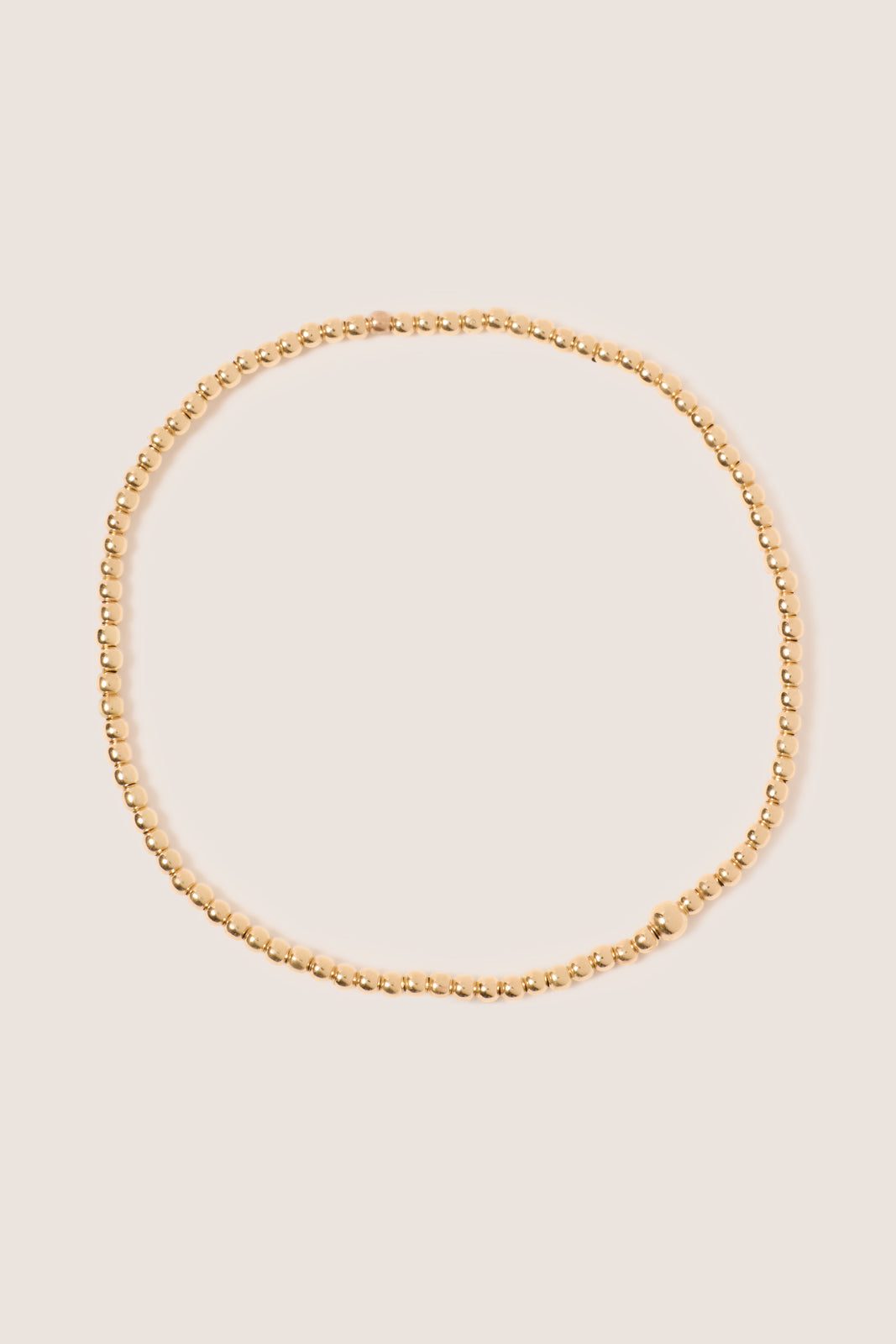Classic Gold 2mm Bead Bracelet