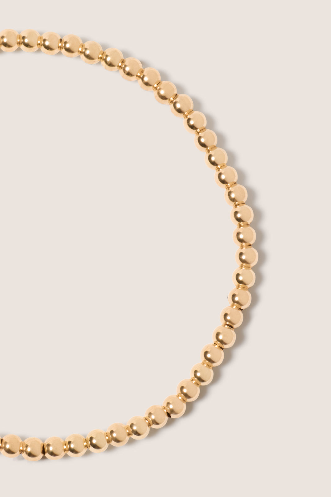 Classic Gold 3mm Bead Bracelet